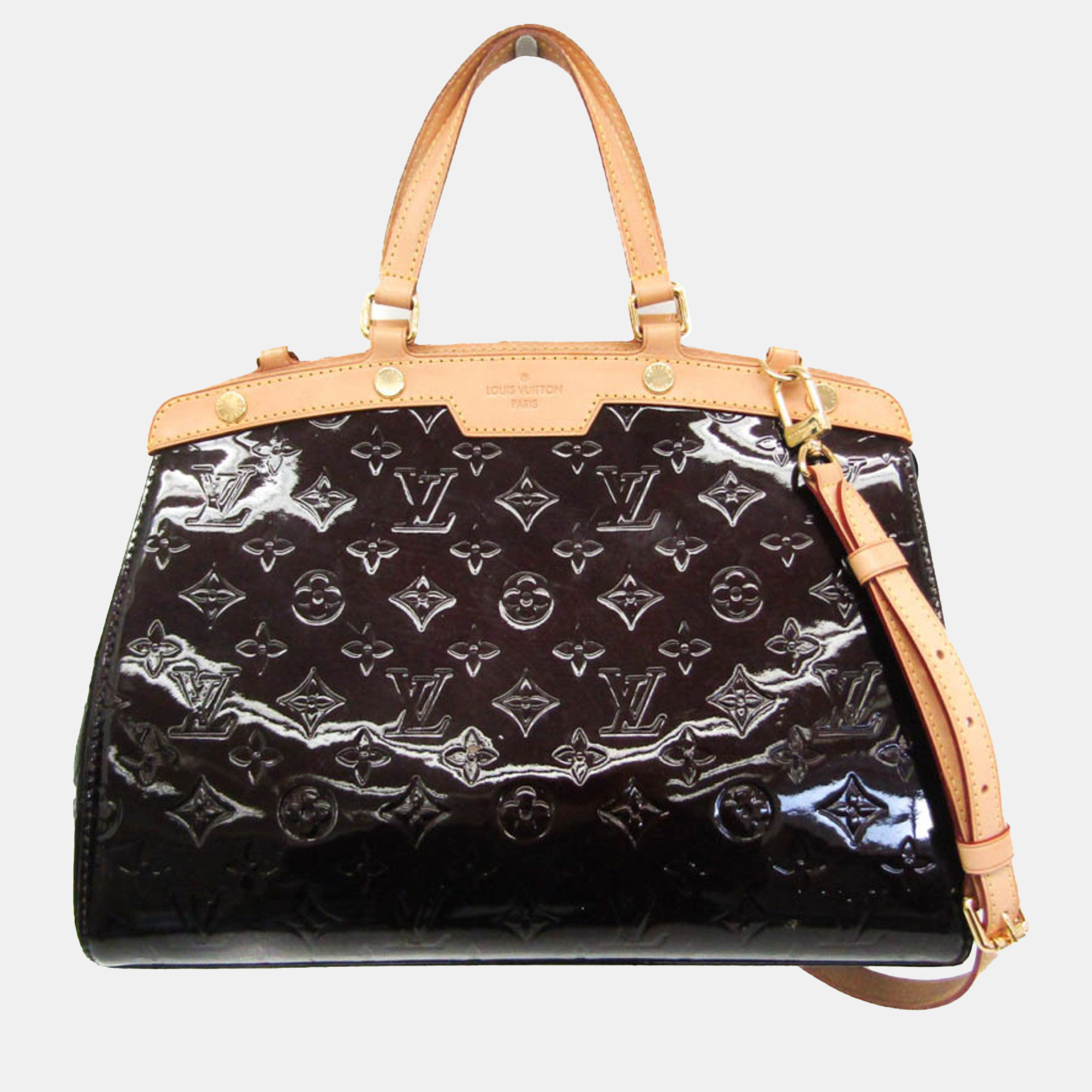 

Louis Vuitton Monogram Vernis Blair MM Handbag Amarante, Brown
