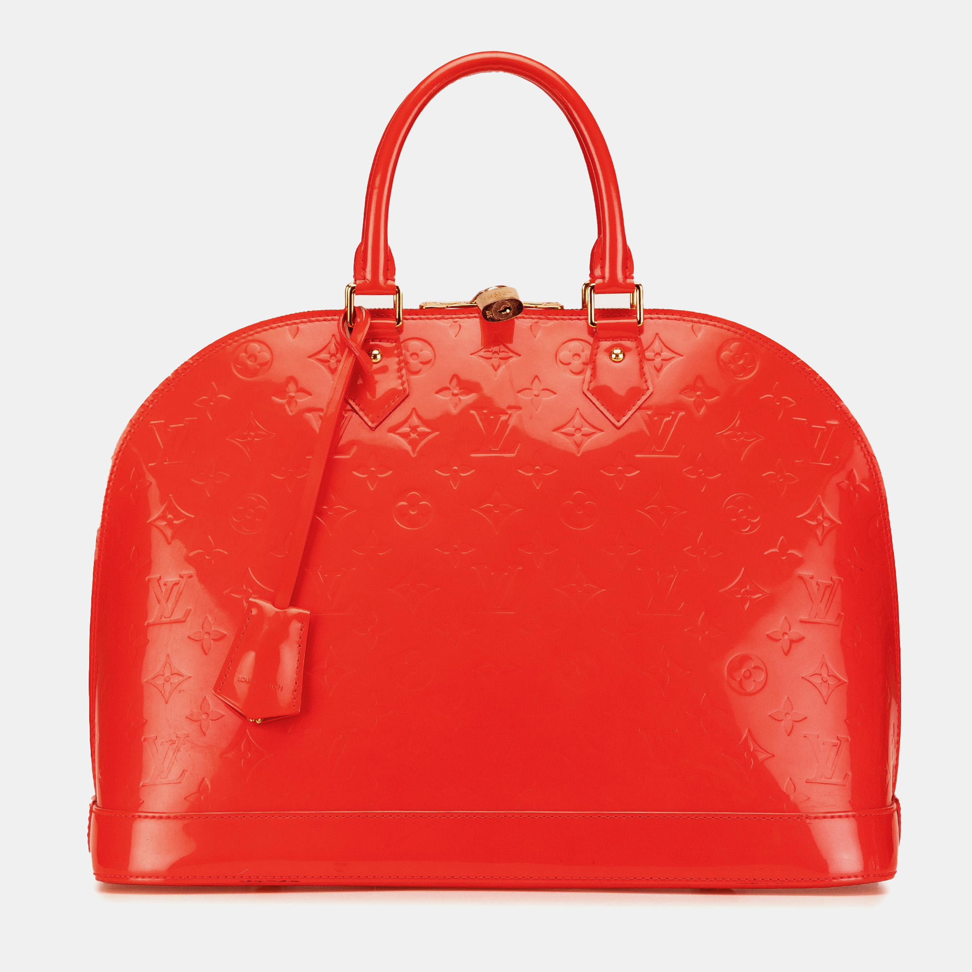 

Louis Vuitton Red Monogram Vernis Alma GM
