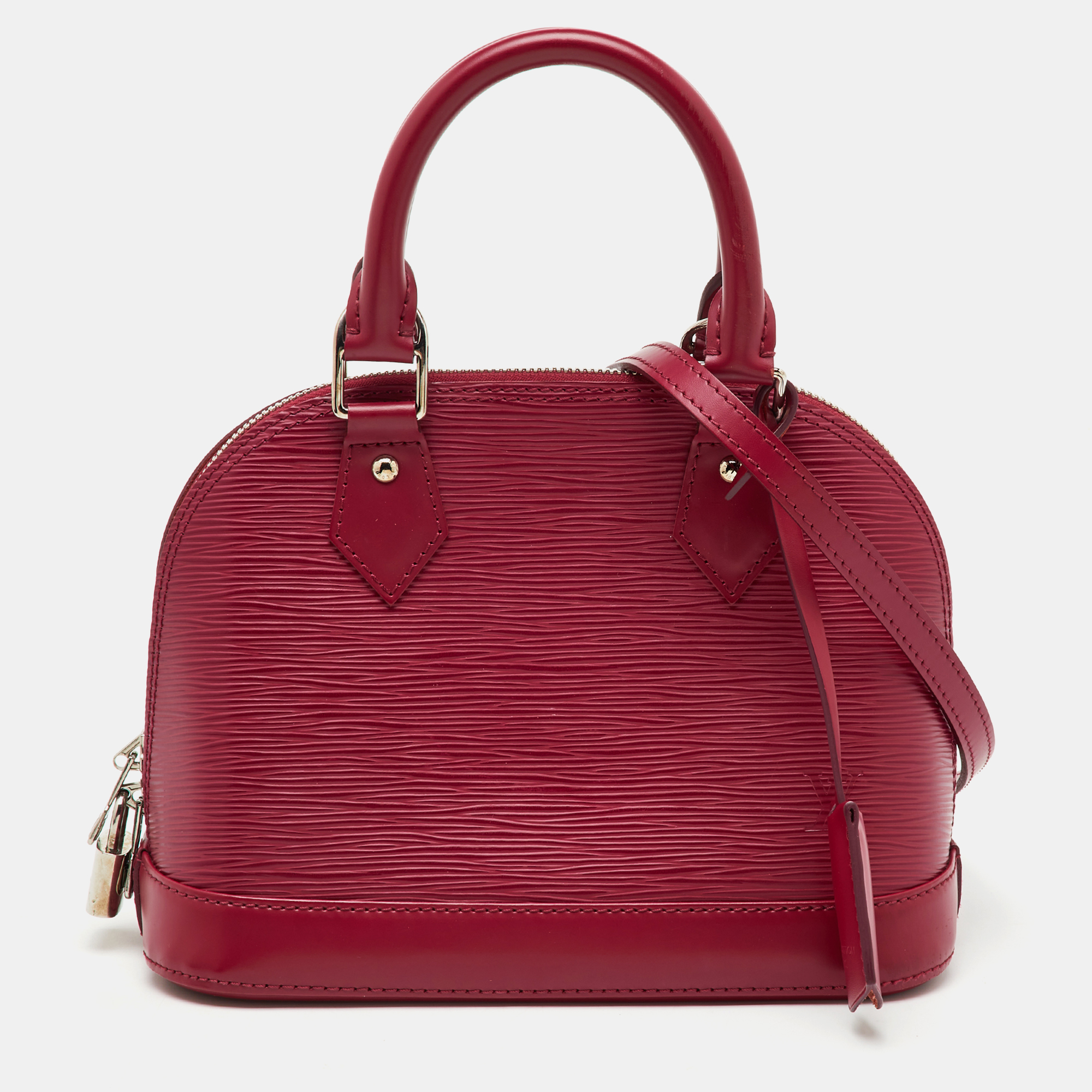 

Louis Vuitton Fuchsia Epi Leather Alma BB Bag, Red
