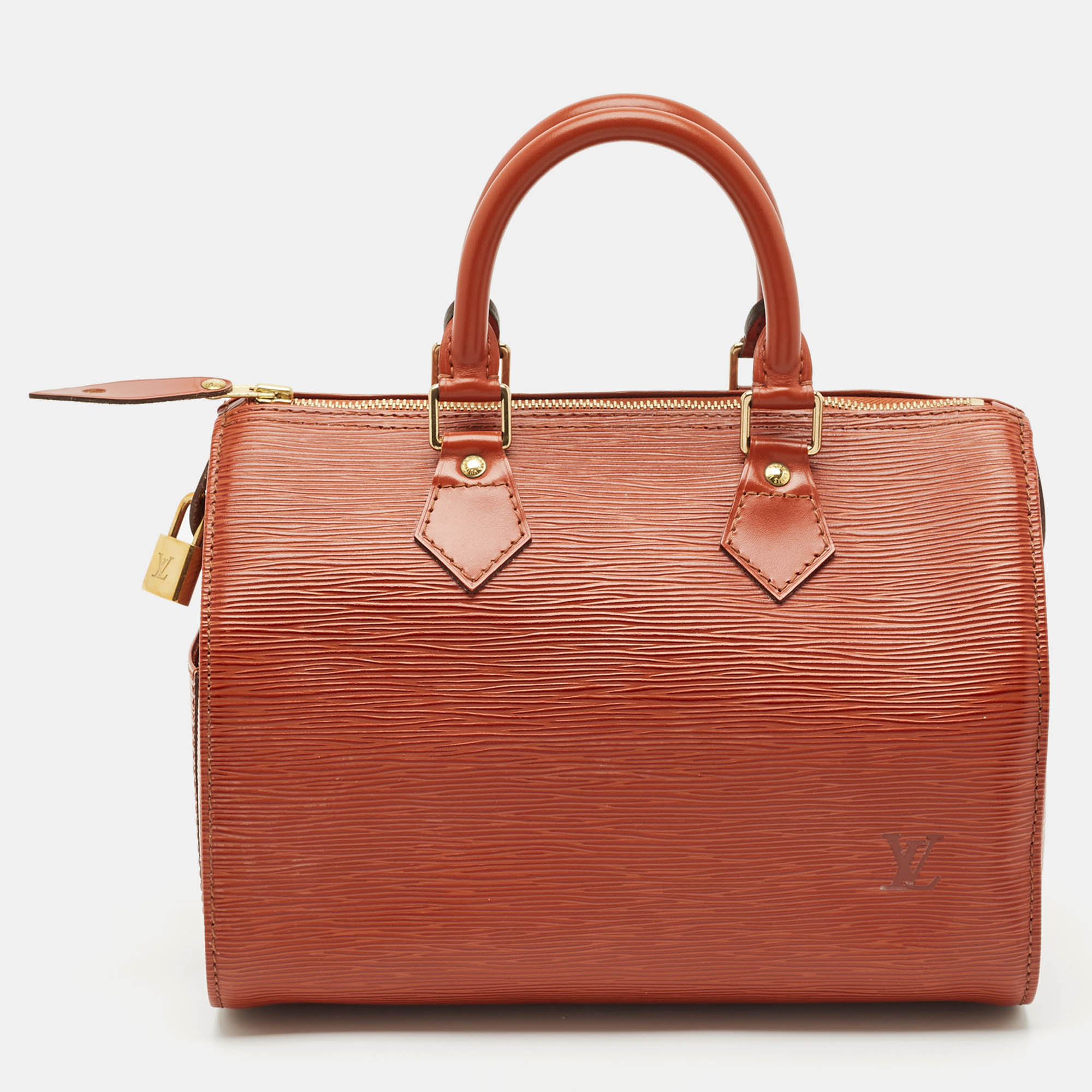 

Louis Vuitton Cipango Gold Epi Leather Speedy 25 Bag, Brown