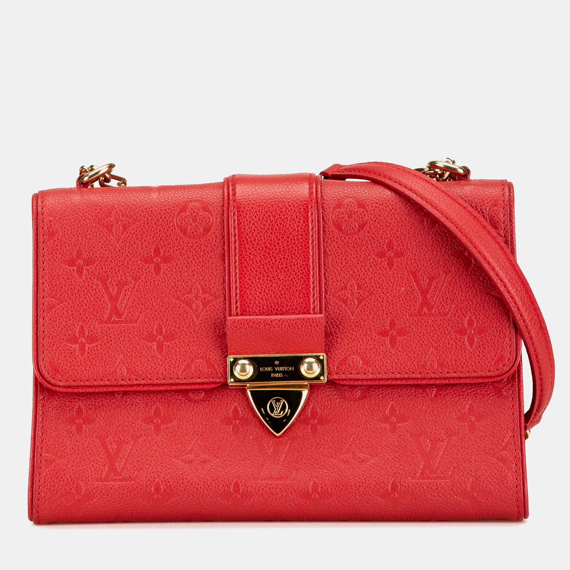 

Louis Vuitton Red Monogram Empreinte Saint Sulpice BB
