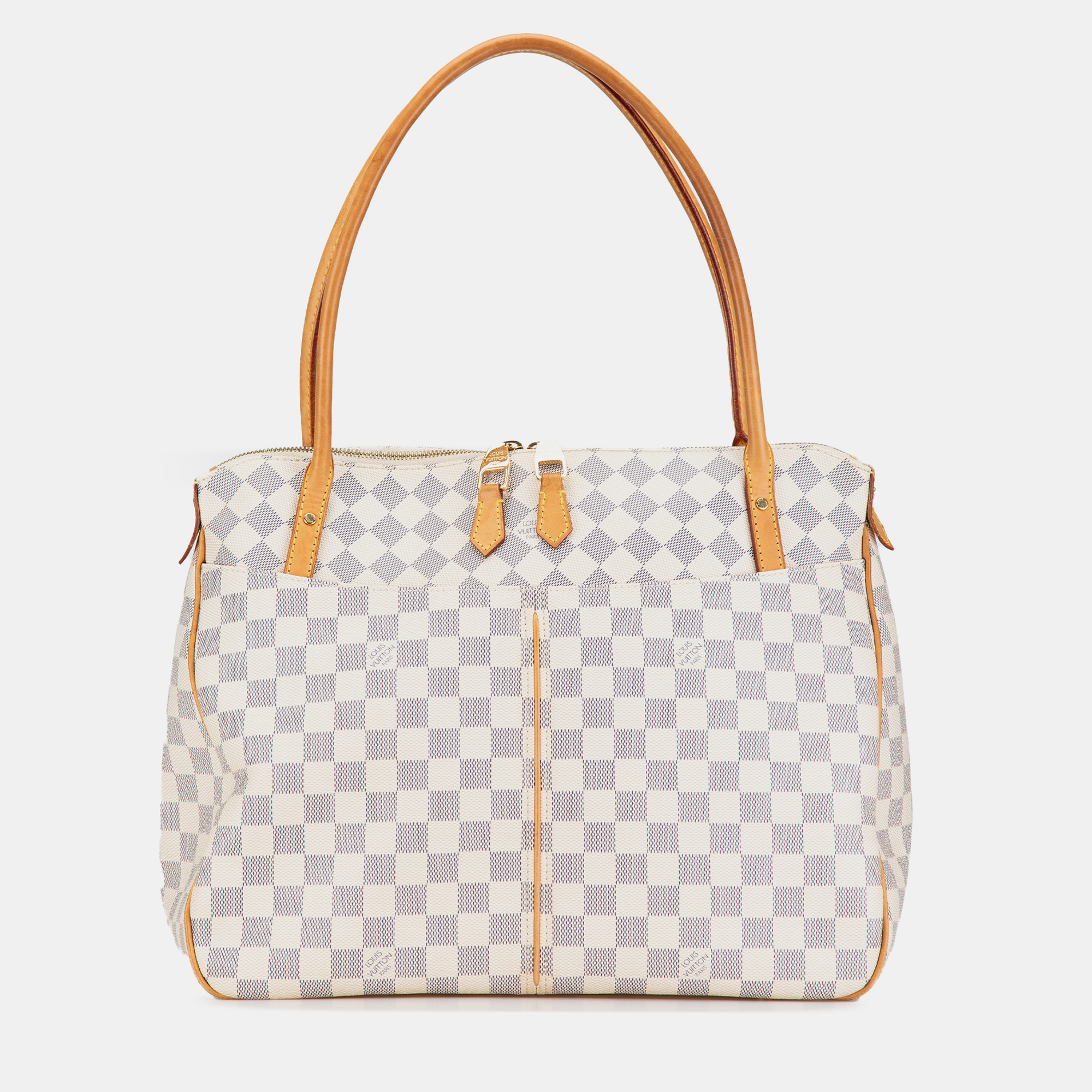 

Louis Vuitton White Damier Azur Figheri GM