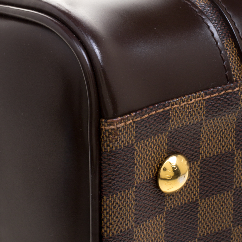 Berkeley cloth handbag Louis Vuitton Brown in Cloth - 26167395