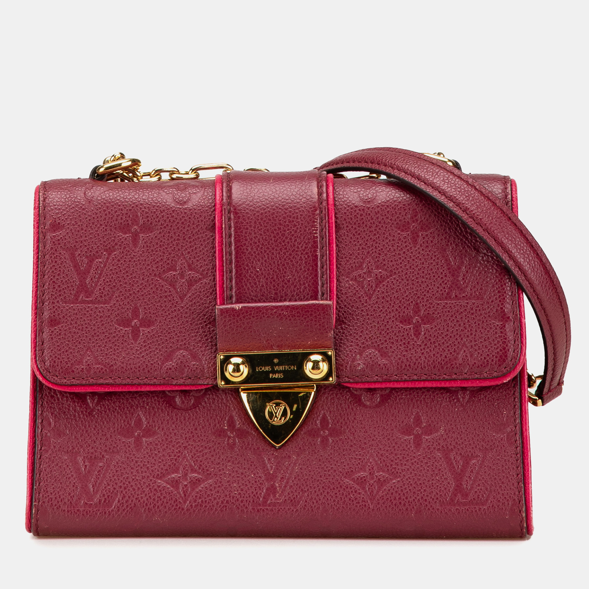 

Louis Vuitton Red Monogram Empreinte Saint Sulpice BB