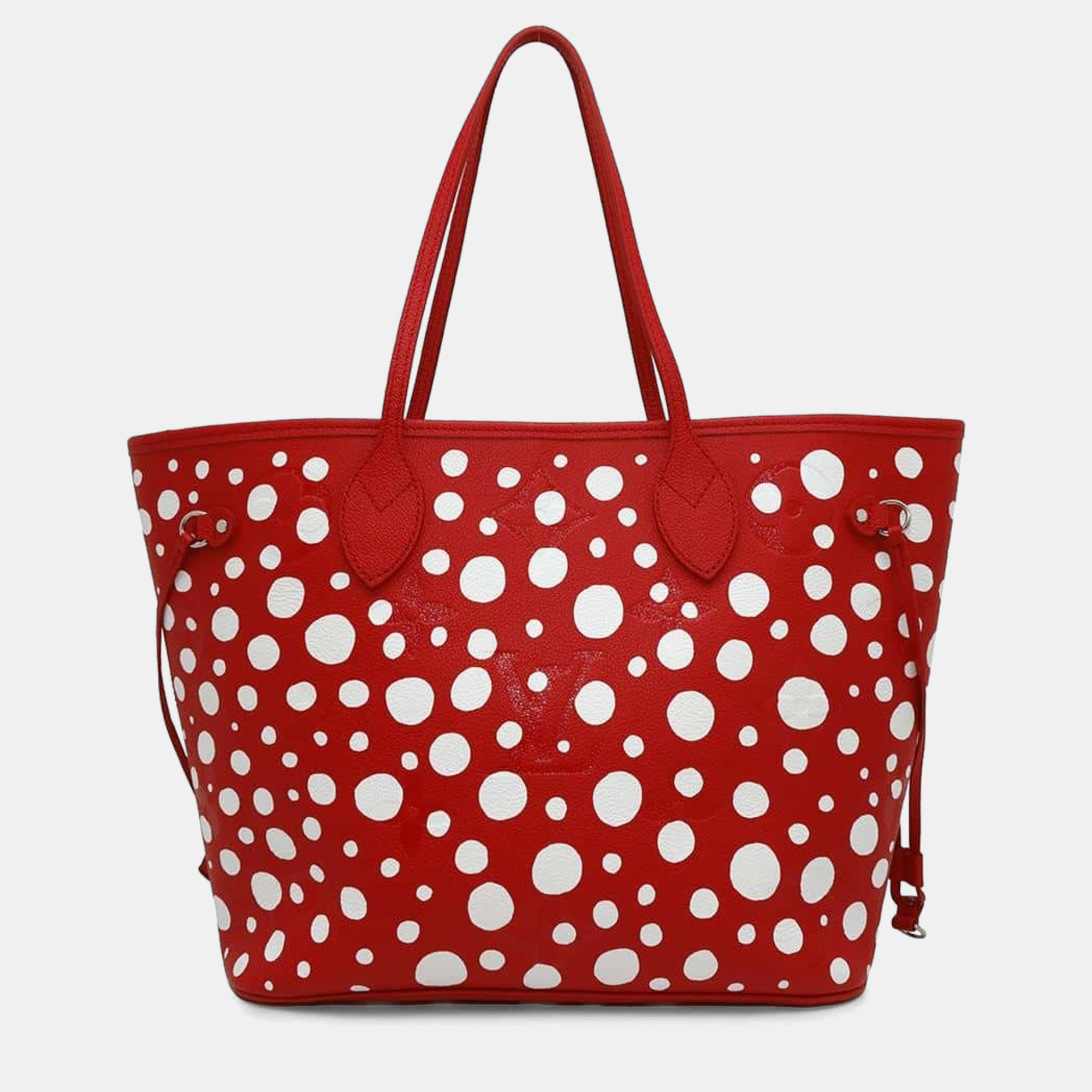 

Louis Vuitton x Yayoi Kusama Rouge Monogram Empreinte Infinity Dot Neverfull MM Tote, Red