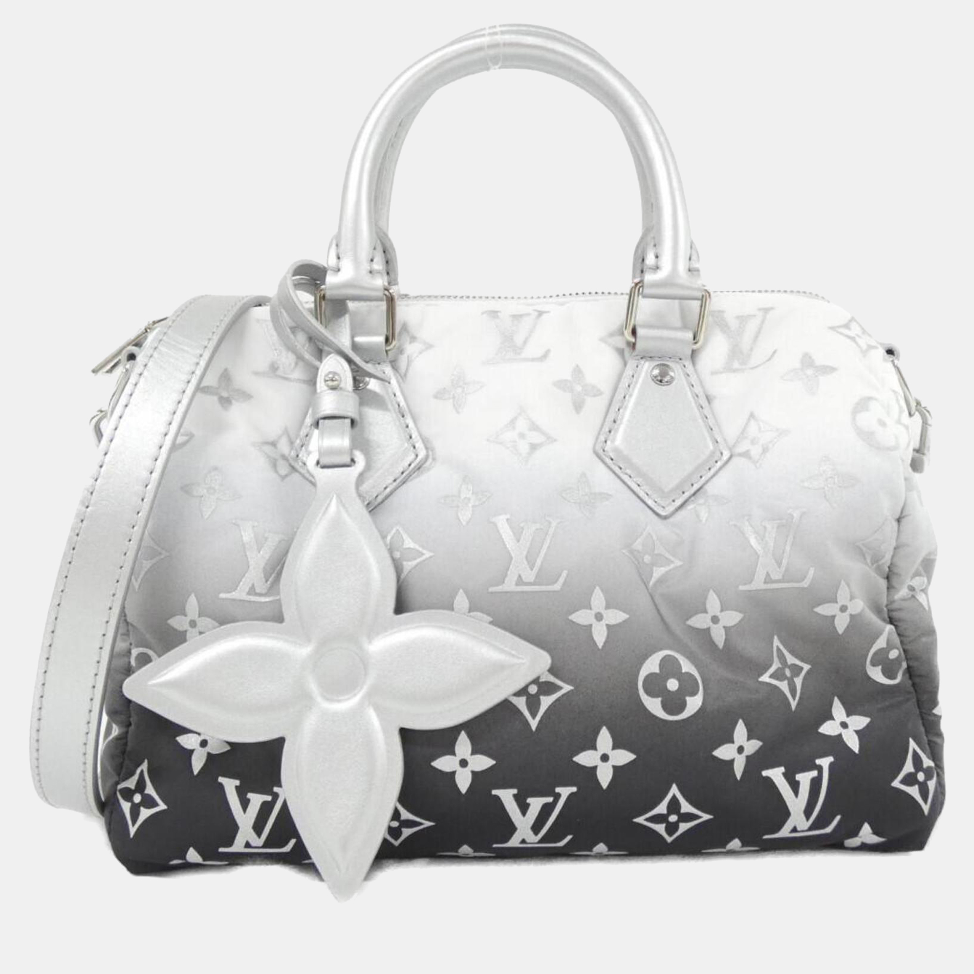 

Louis Vuitton Monogram Nylon Canvas Speedy Bandouliere 25 Shoulder Bag, Black
