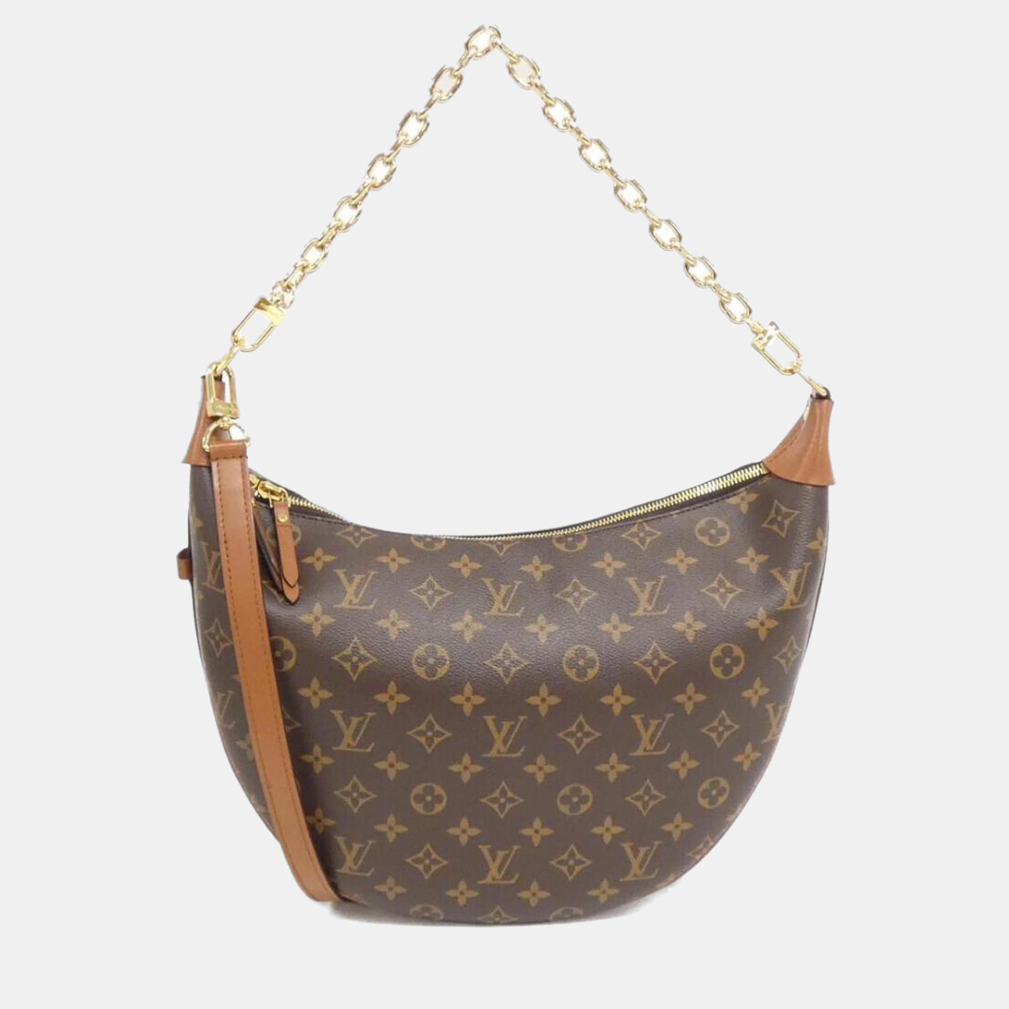 

Louis Vuitton Monogram Reverse Loop Hobo Shoulder Bag, Brown