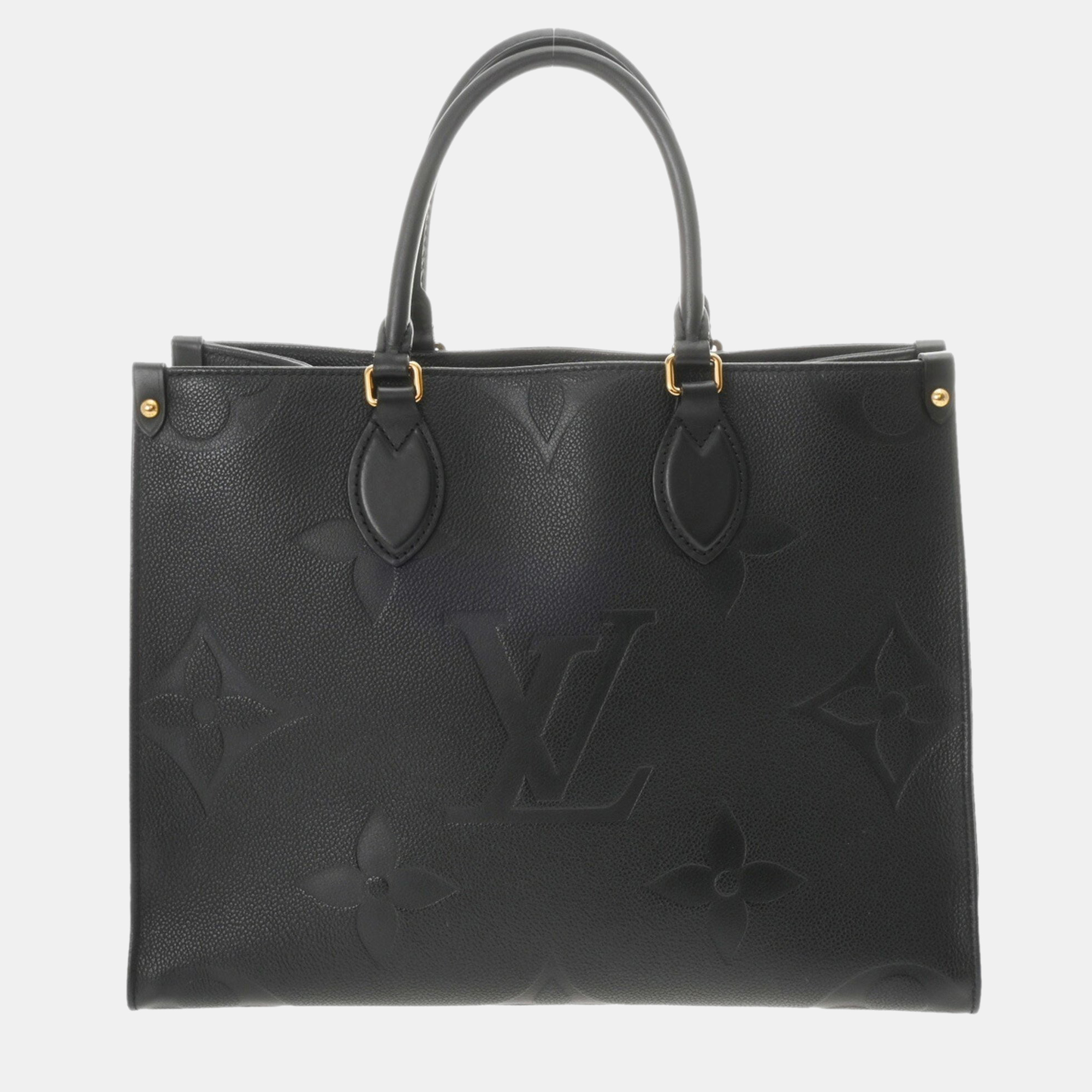 

Louis Vuitton Monogram Empreinte On The Go Mm Noir Leather Tote Bag, Black