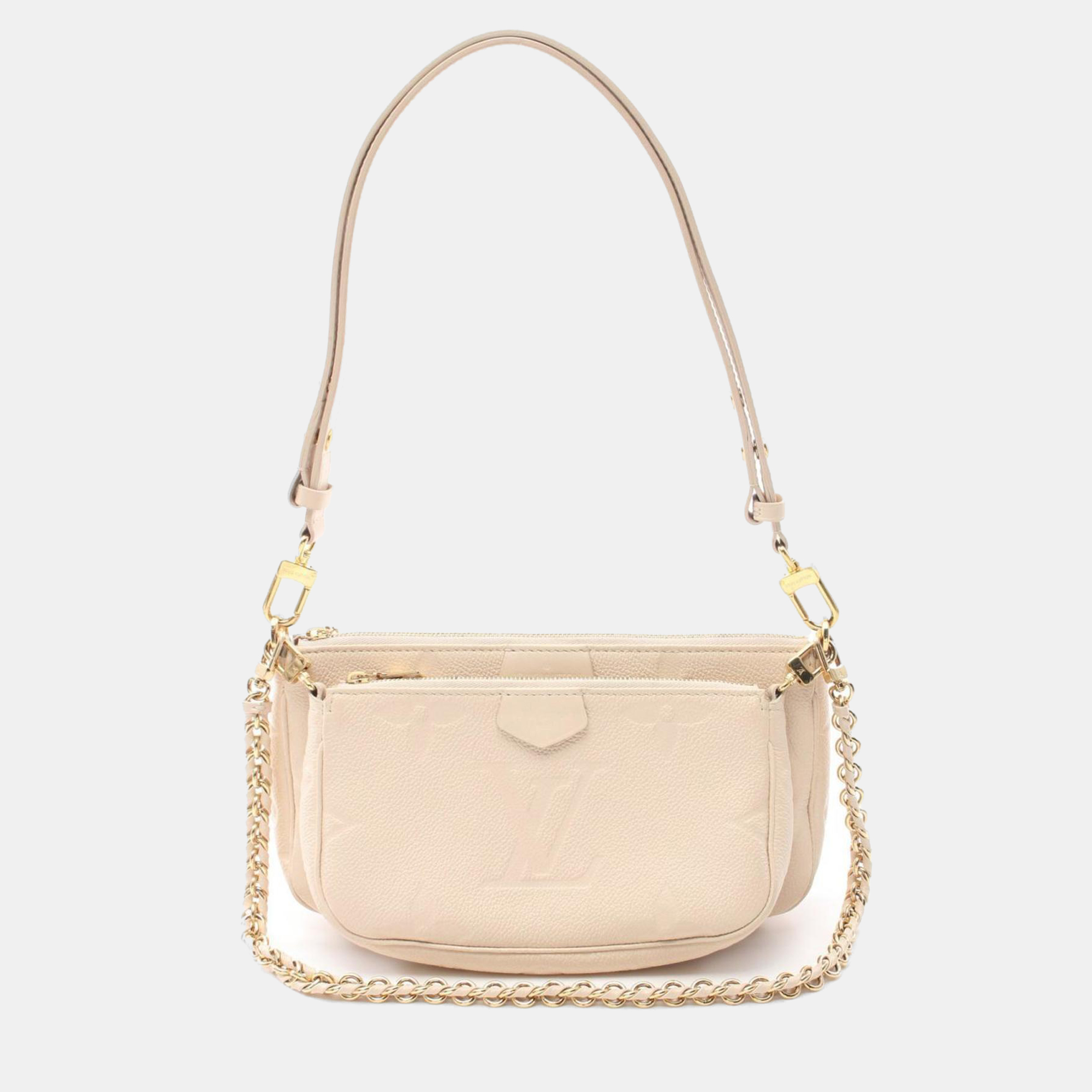 

Louis Vuitton Multi Pochette Accessory Shoulder Bag Leather Monogram Empreinte Ivory, White