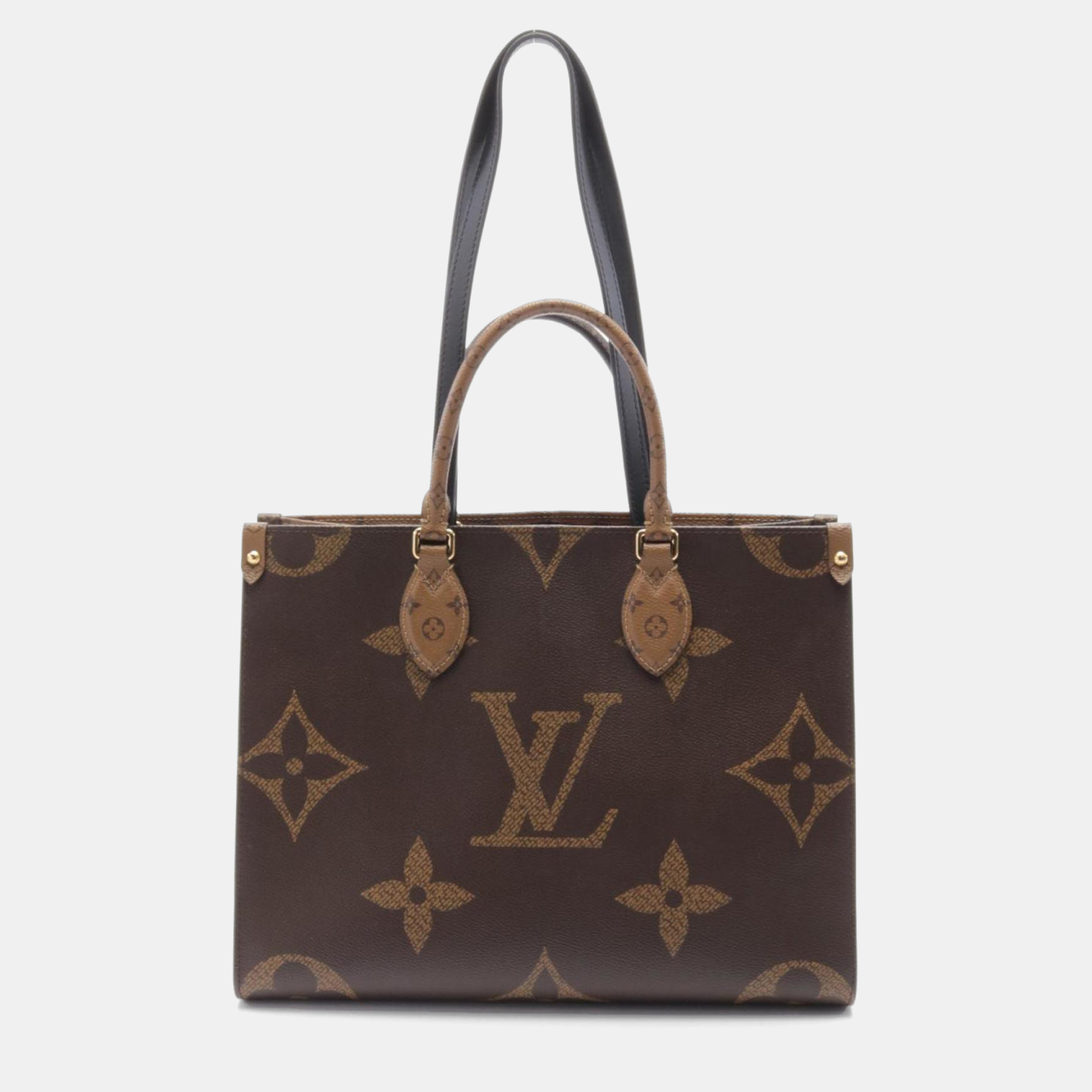 

Louis Vuitton Brown/Beige Monogram Coated Canvas and Leather OnTheGo MM Tote Bag
