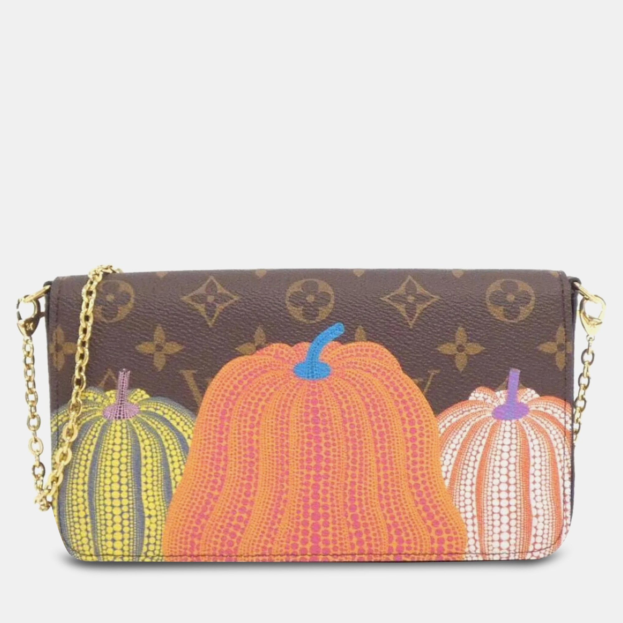 

Louis Vuitton Monogram Pochette Felicie Shoulder Bag, Brown