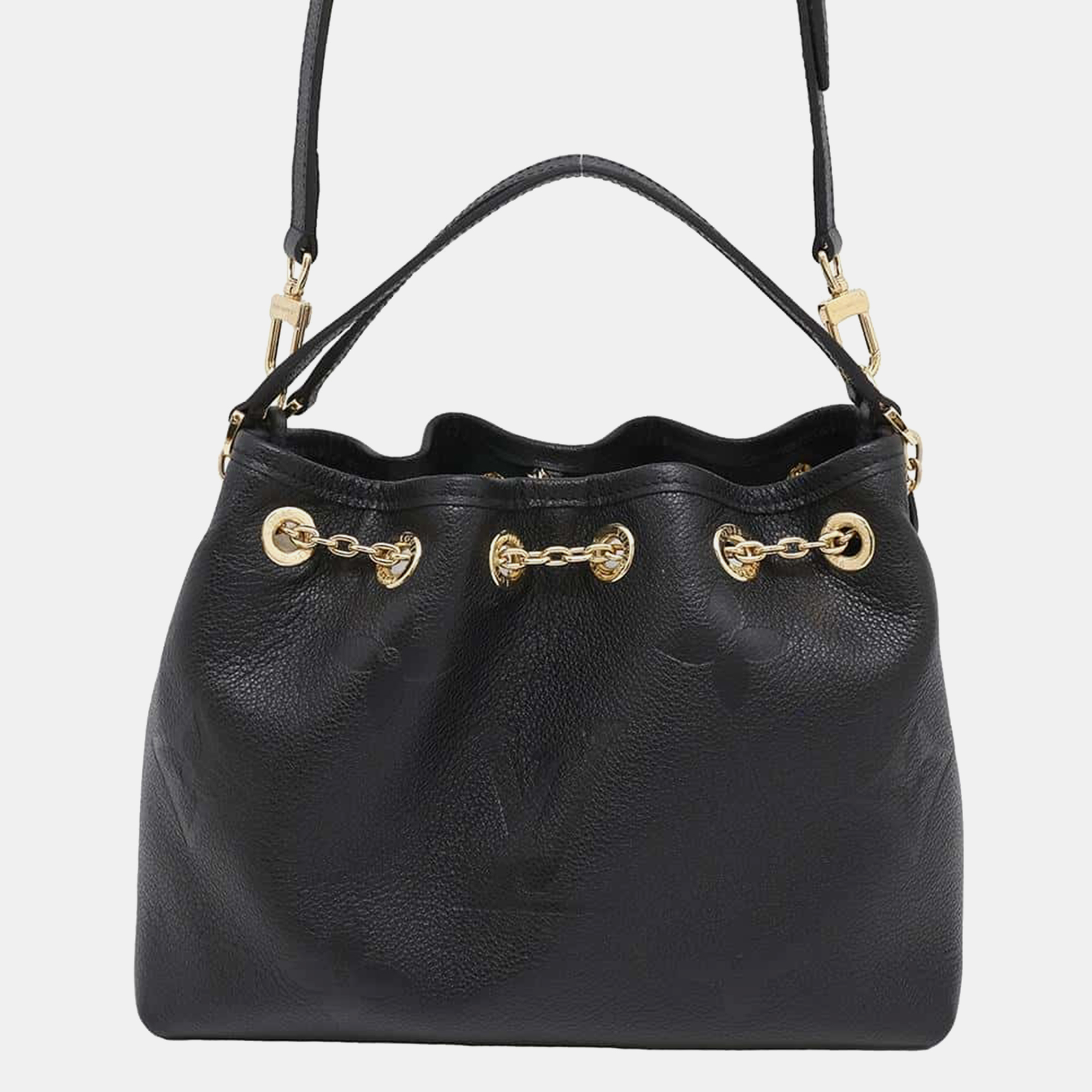 

Louis Vuitton Noir Monogram Empreinte Leather Lv Bundle, Black