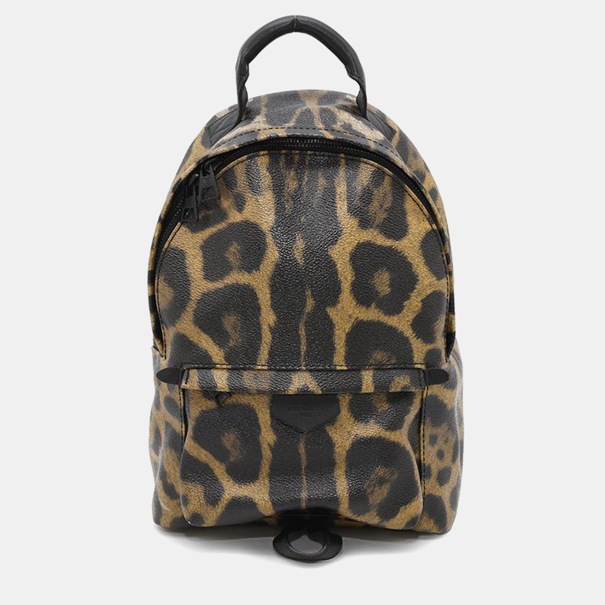 

Louis Vuitton Noir/Beige Animal Print PM Palm Springs Backpack
