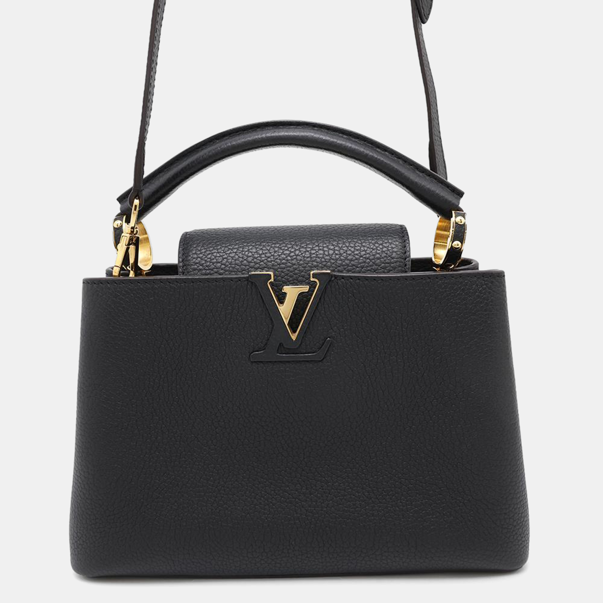

Louis Vuitton Noir Taurillon Leather Capucines BB Satchel Bag, Black