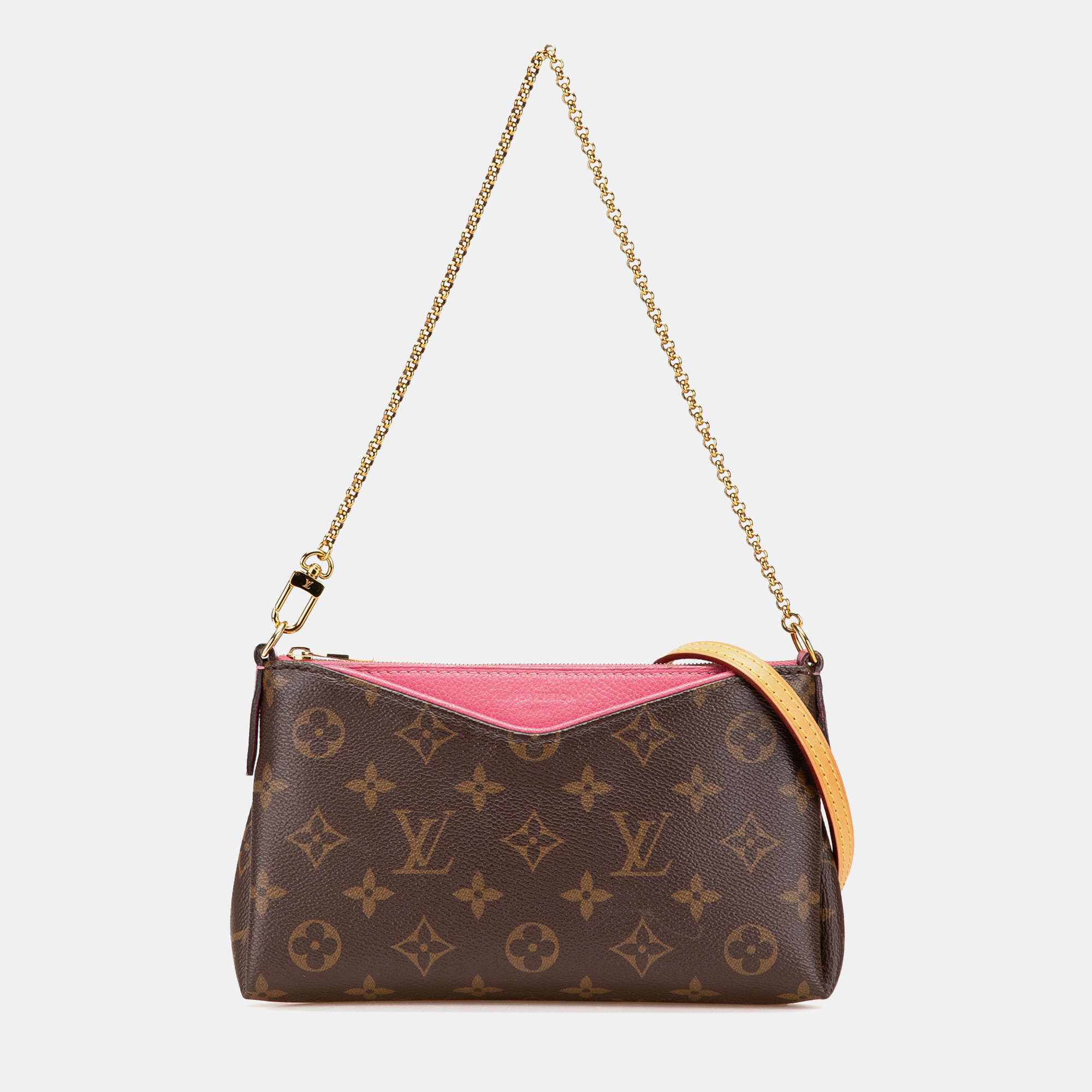

Louis Vuitton Brown Monogram Pallas Clutch