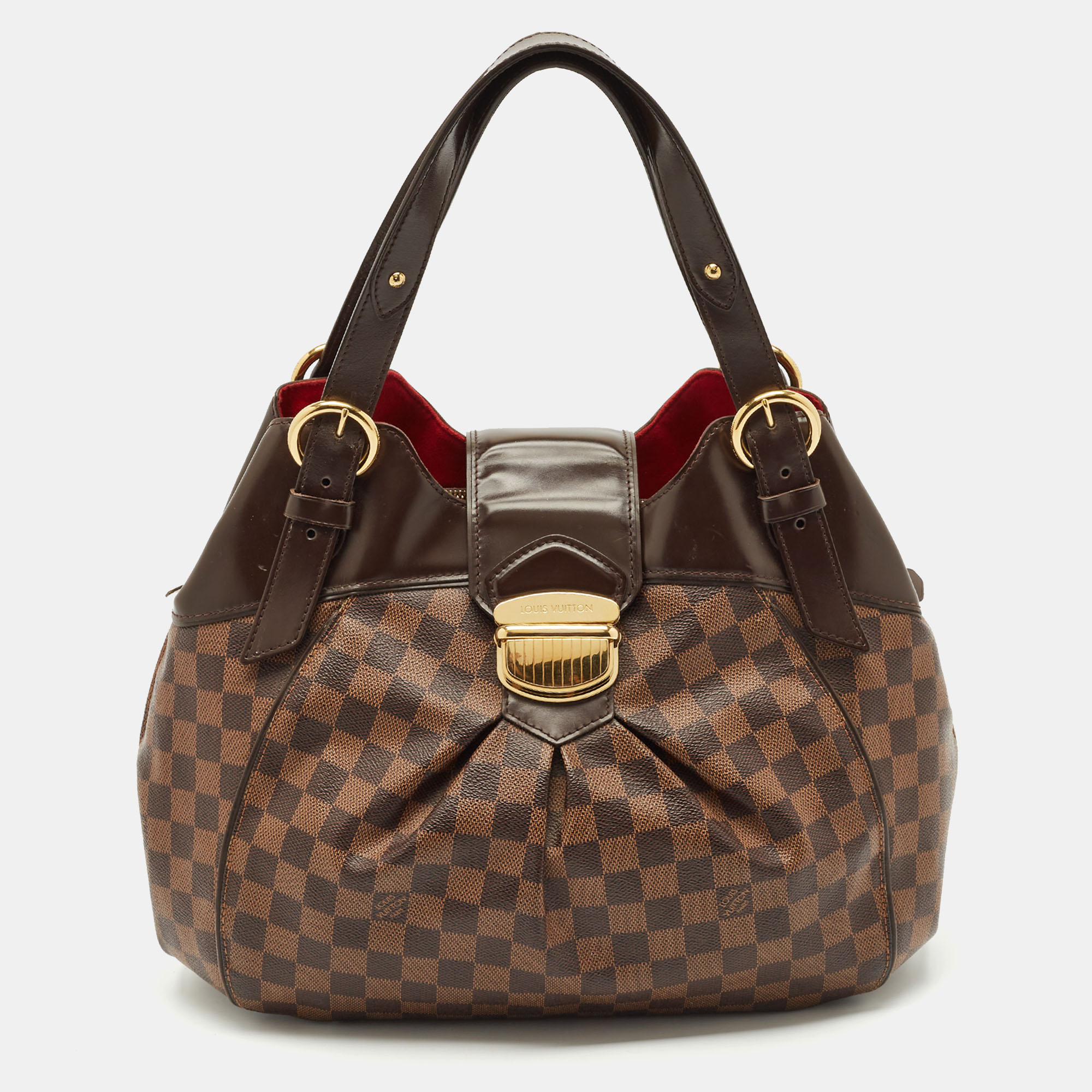 

Louis Vuitton Damier Ebene Canvas Sistina GM Bag, Brown