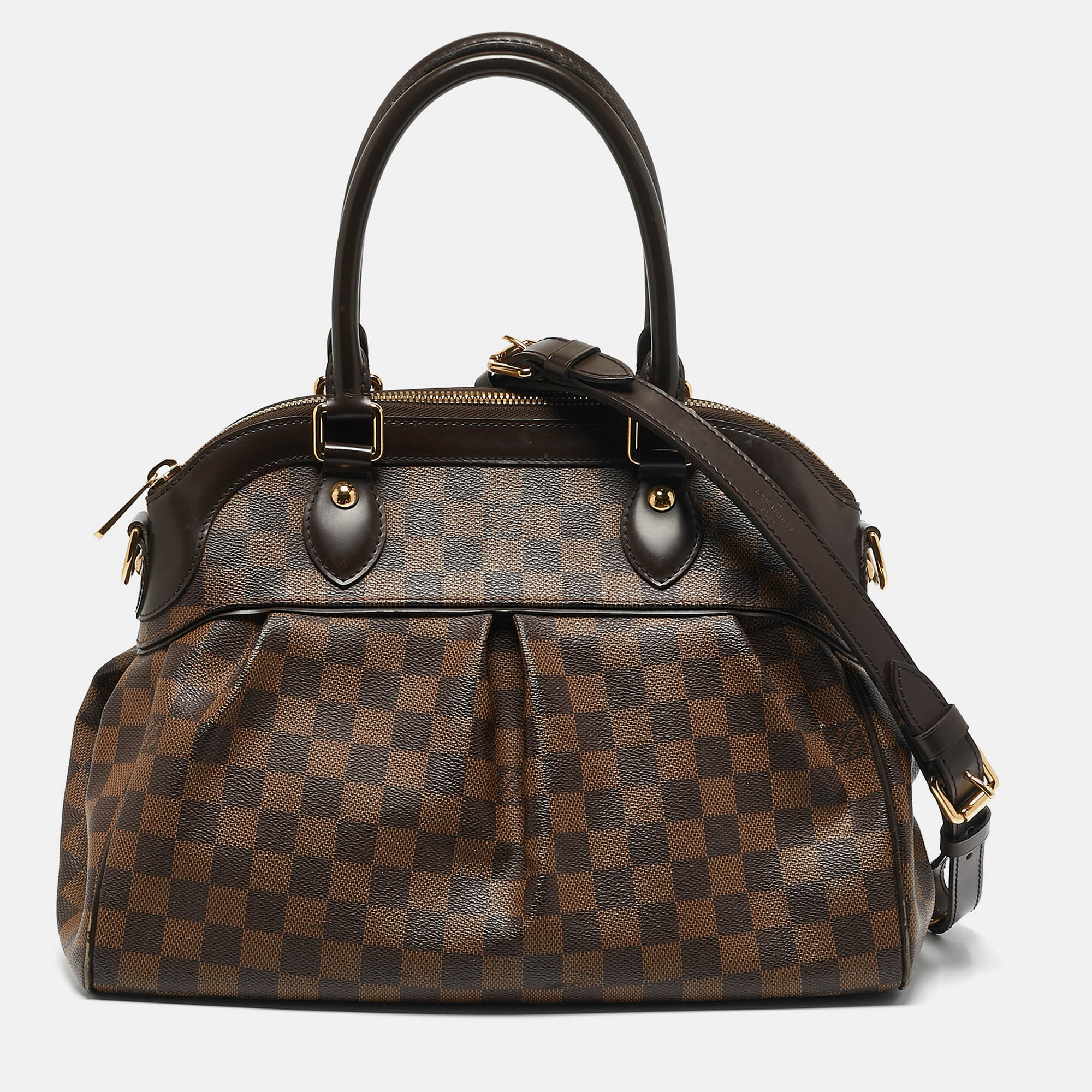 

Louis Vuitton Damier Ebene Canvas Trevi PM Bag, Brown