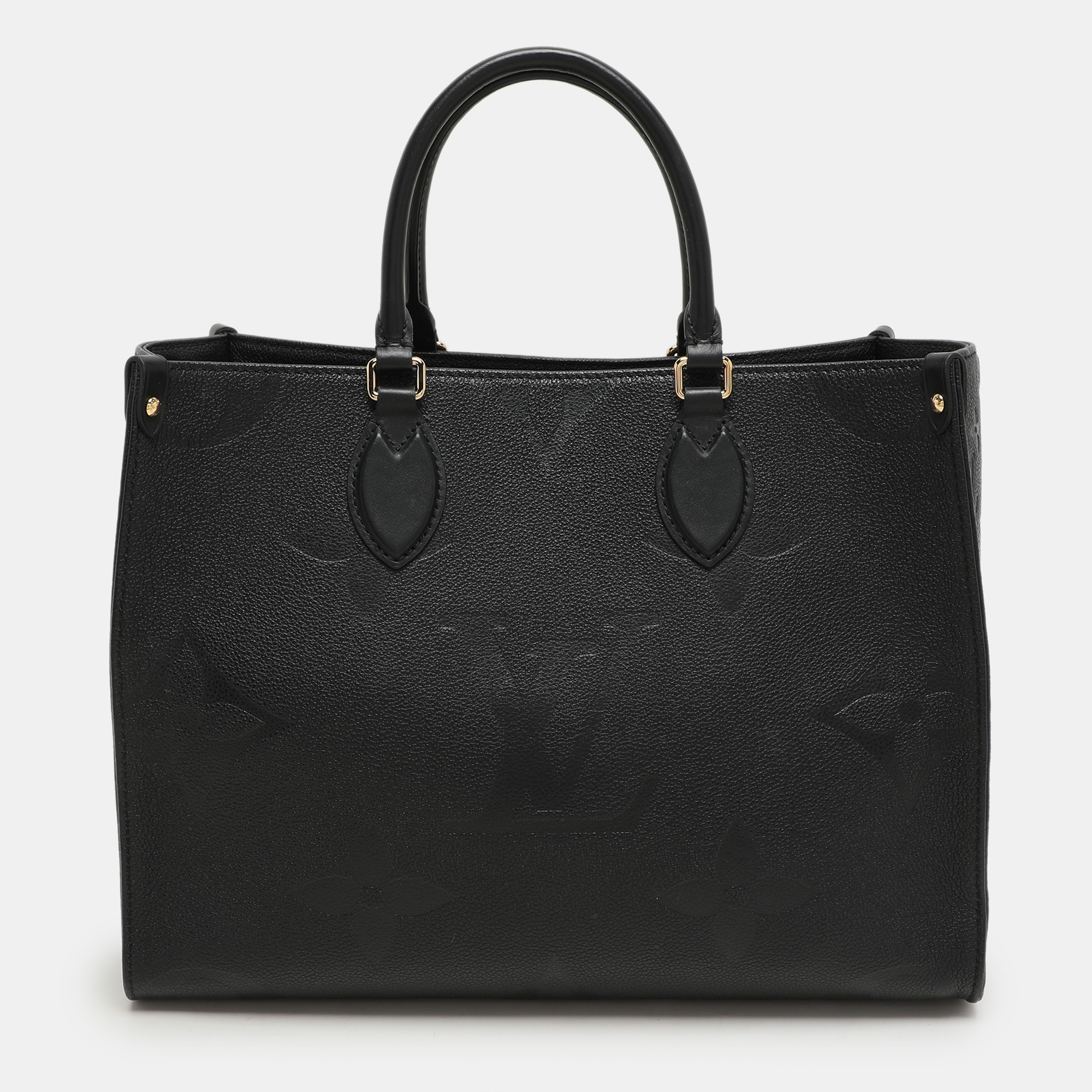 

Louis Vuitton Black Monogram Empriente Leather Giant Onthego MM Bag