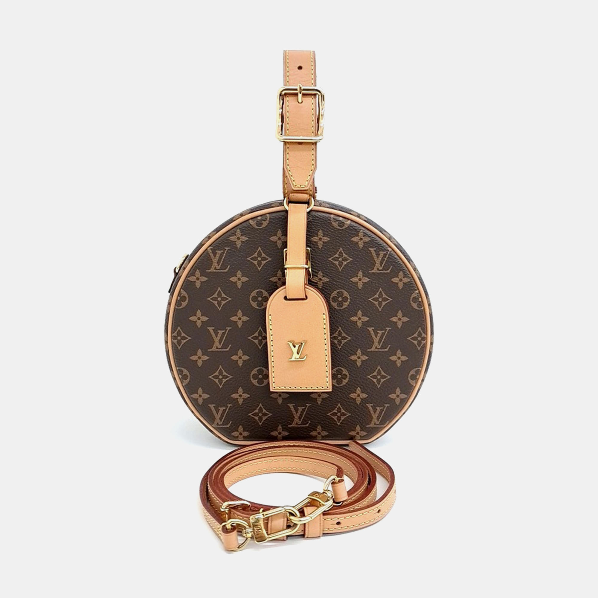 

Louis Vuitton Brown PVC Petite Boite Chapeau bag