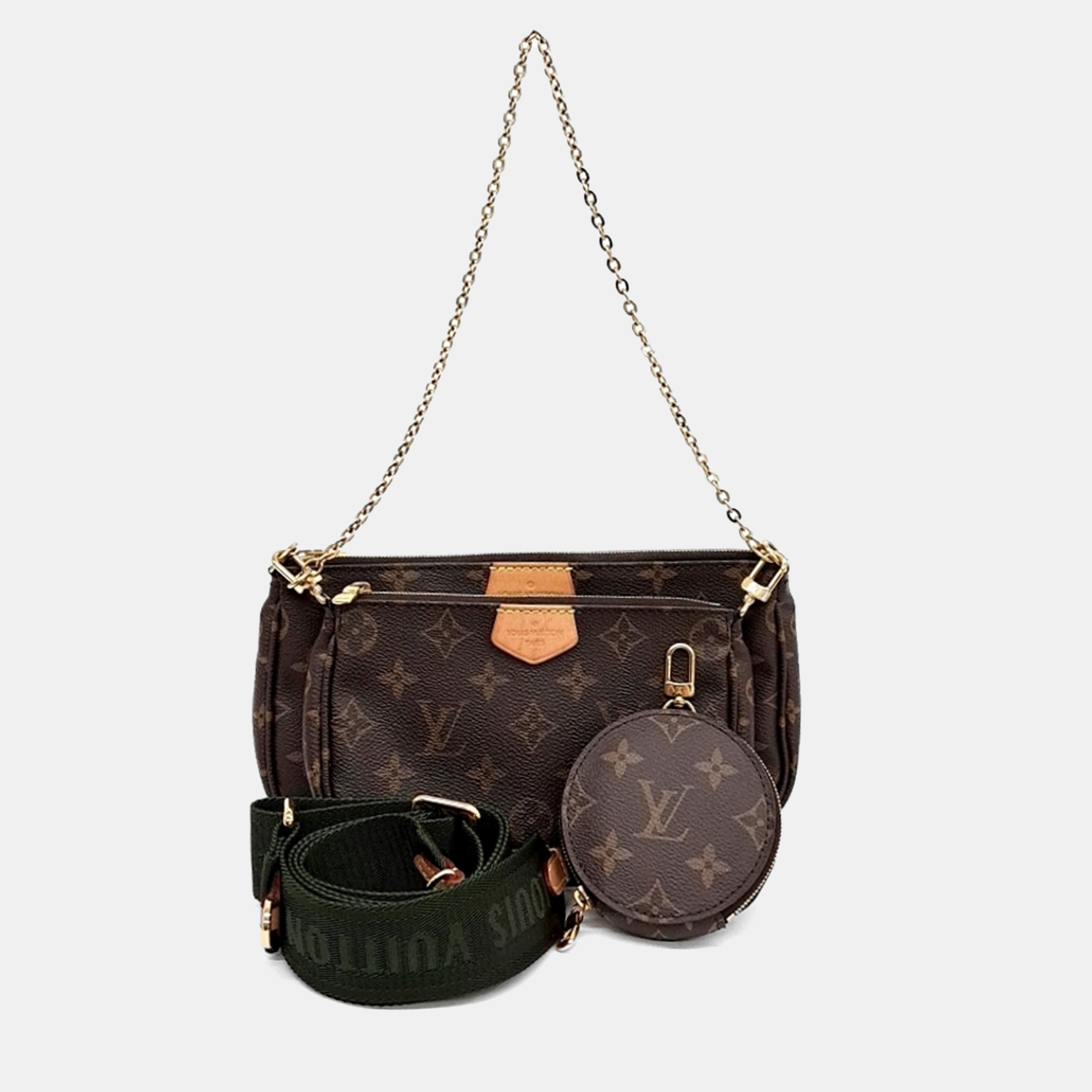 

Louis Vuitton Brown PVC Monogram Multi Pochette Accessua bag