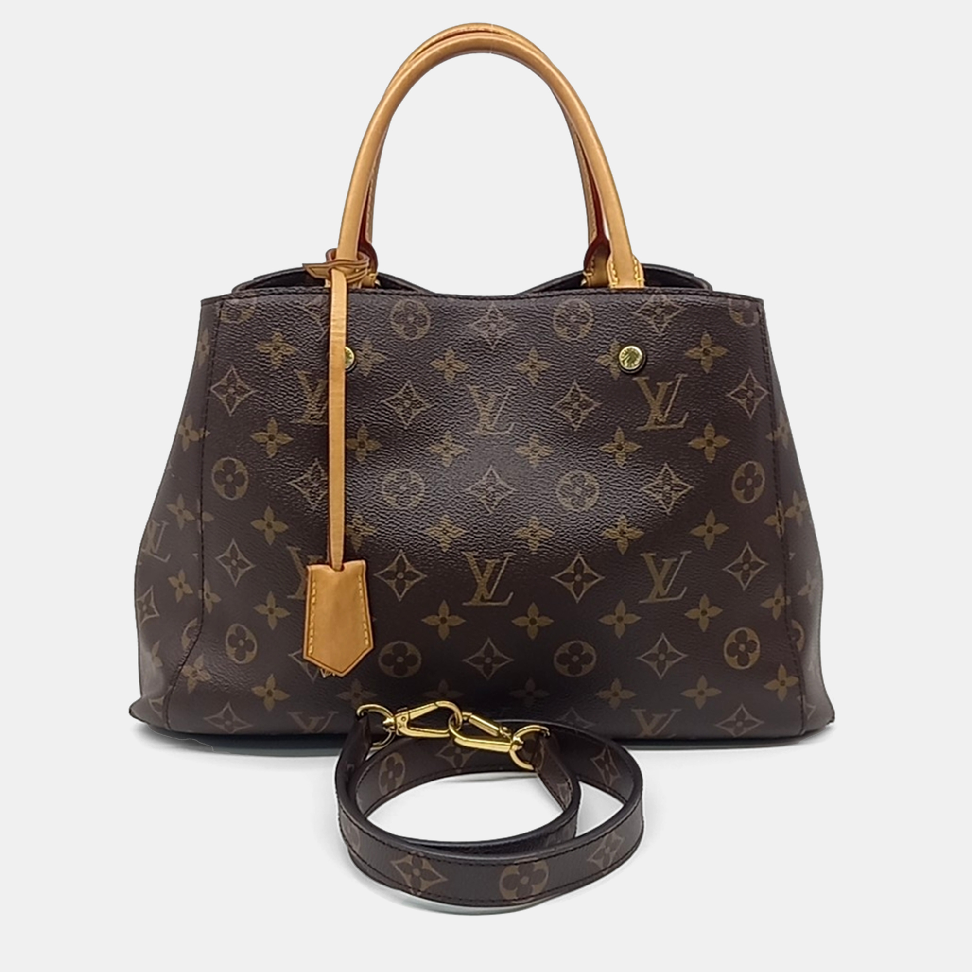 

Louis Vuitton Brown PVC Monogram Montaigne MM bag