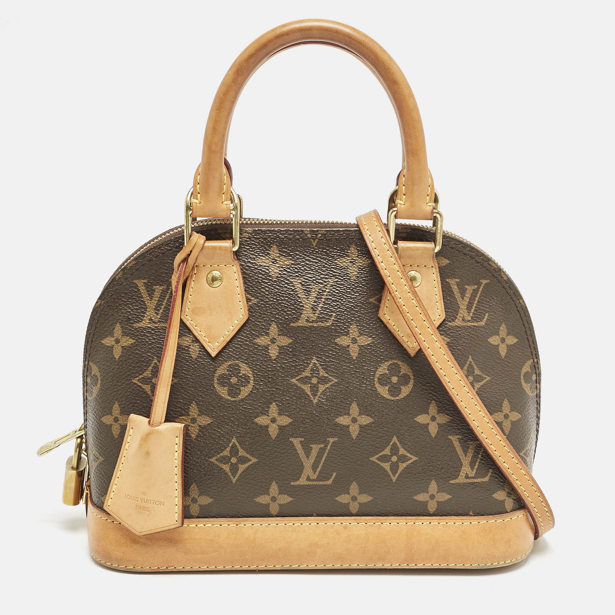 

Louis Vuitton Monogram Canvas Alma BB Bag, Brown