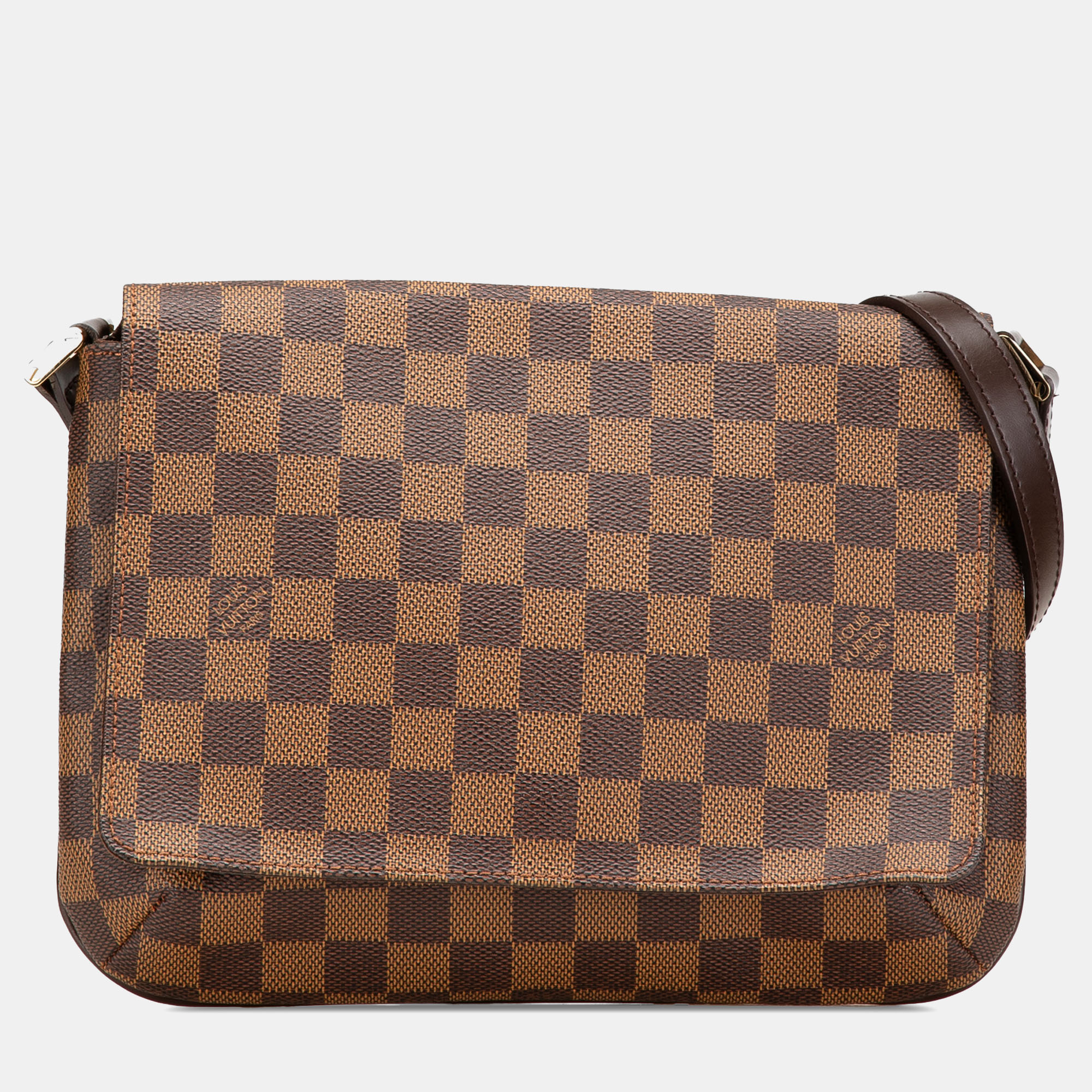 

Louis Vuitton Brown Damier Ebene Musette Tango Short Strap