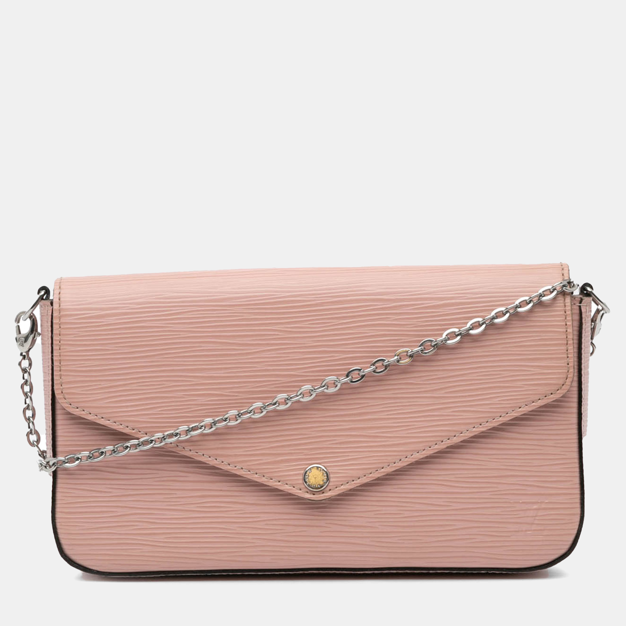 

Louis Vuitton Pink Epi Pochette Felicie