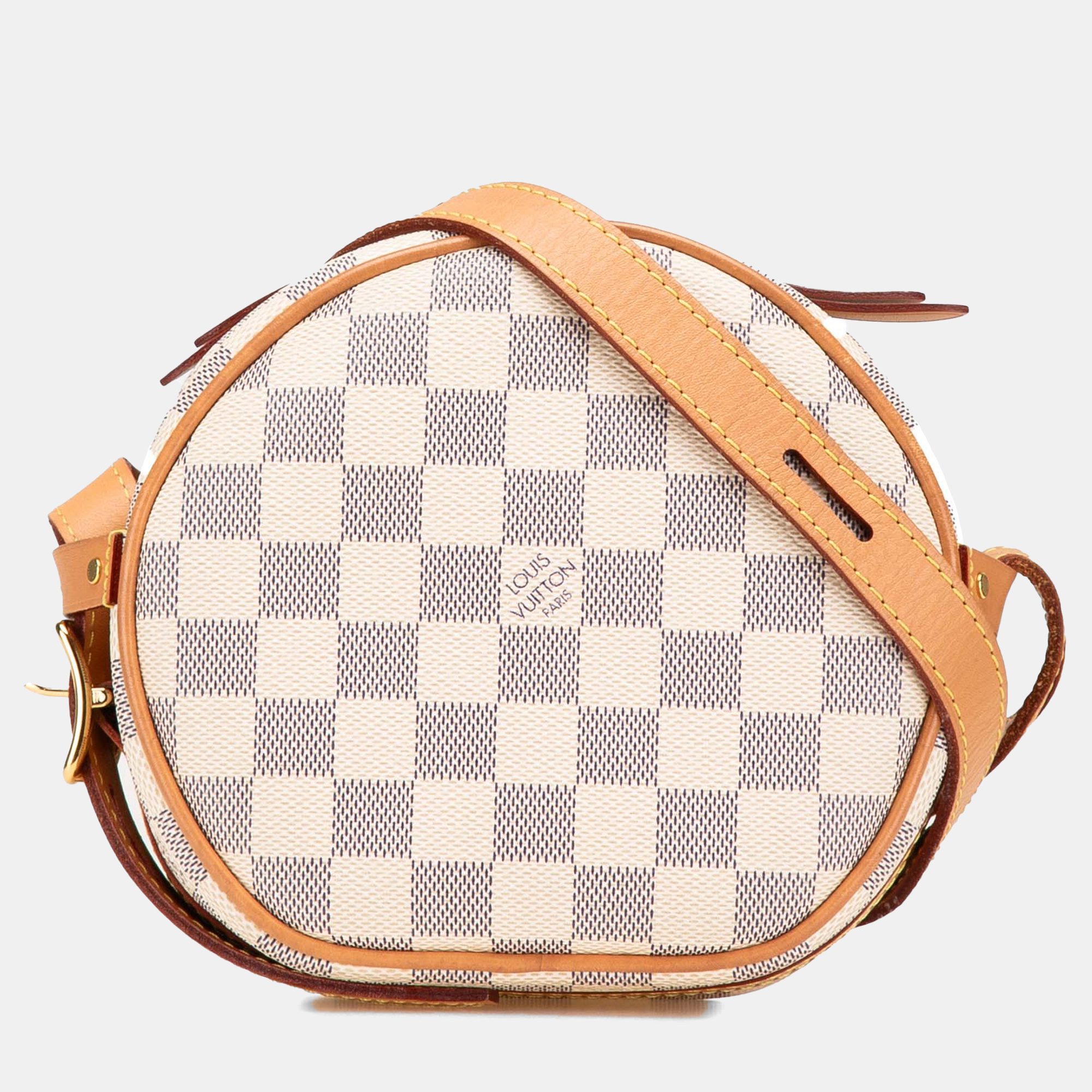 

Louis Vuitton White Damier Azur Boite Chapeaux Souple PM