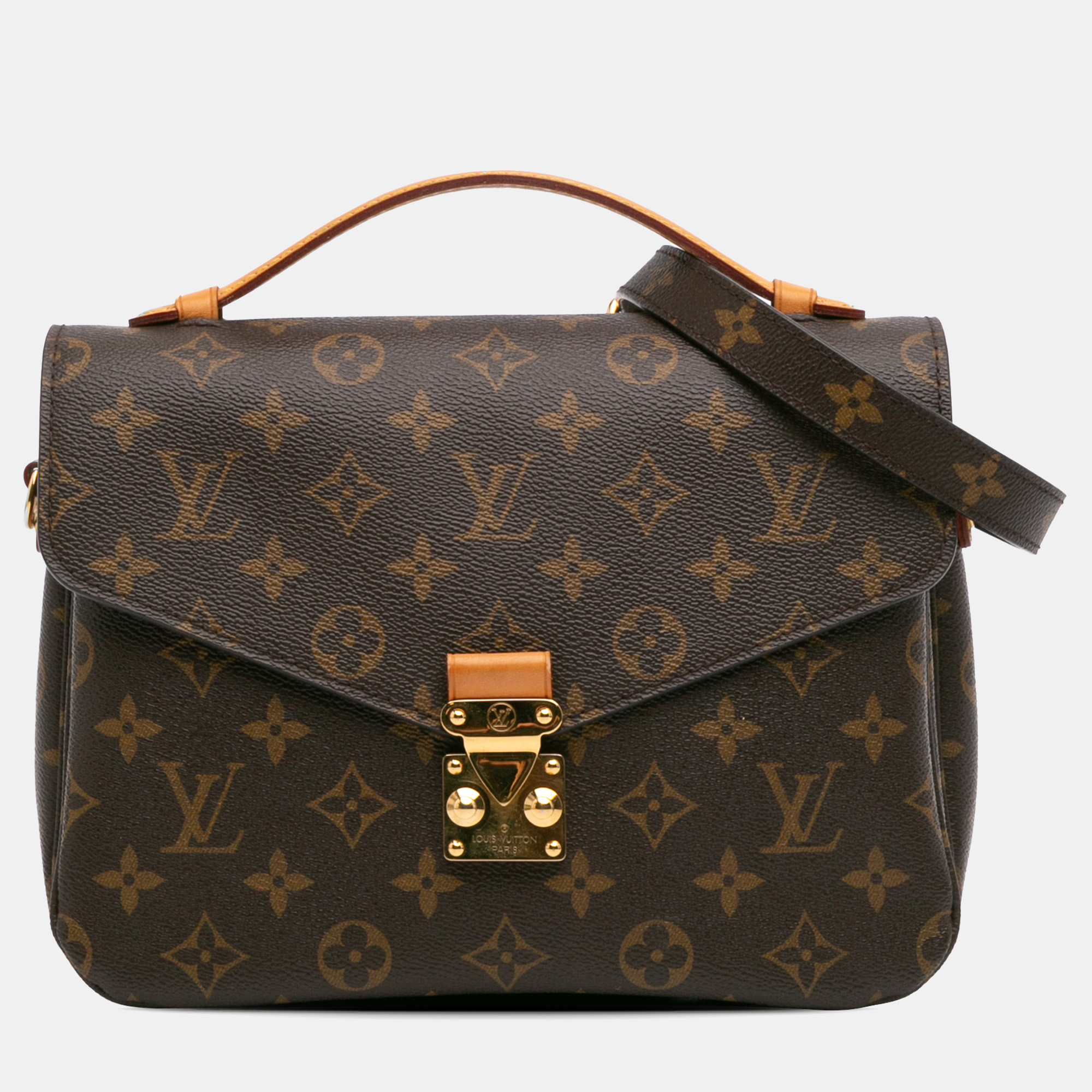 

Louis Vuitton Brown Monogram Pochette Metis