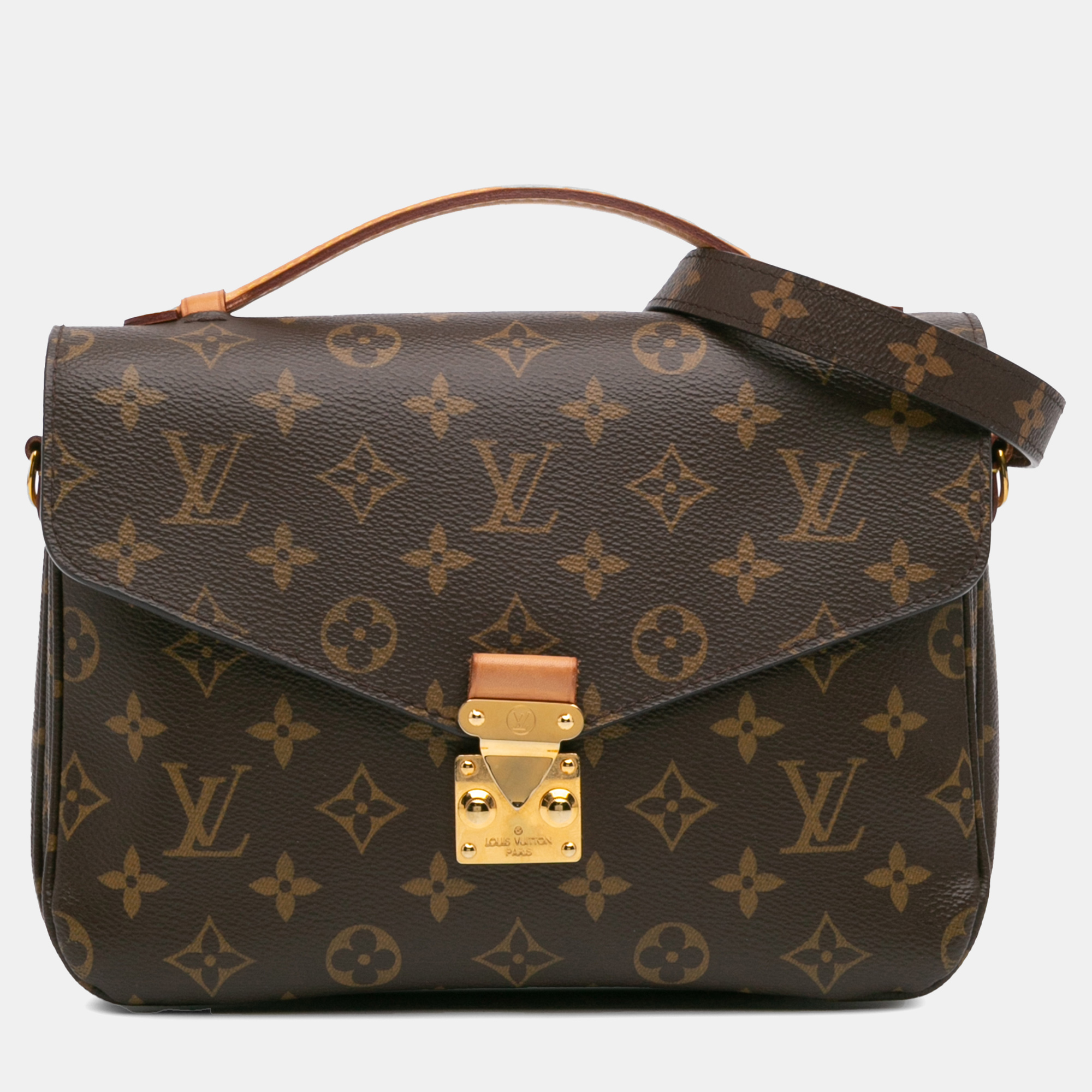 

Louis Vuitton Brown Monogram Pochette Metis