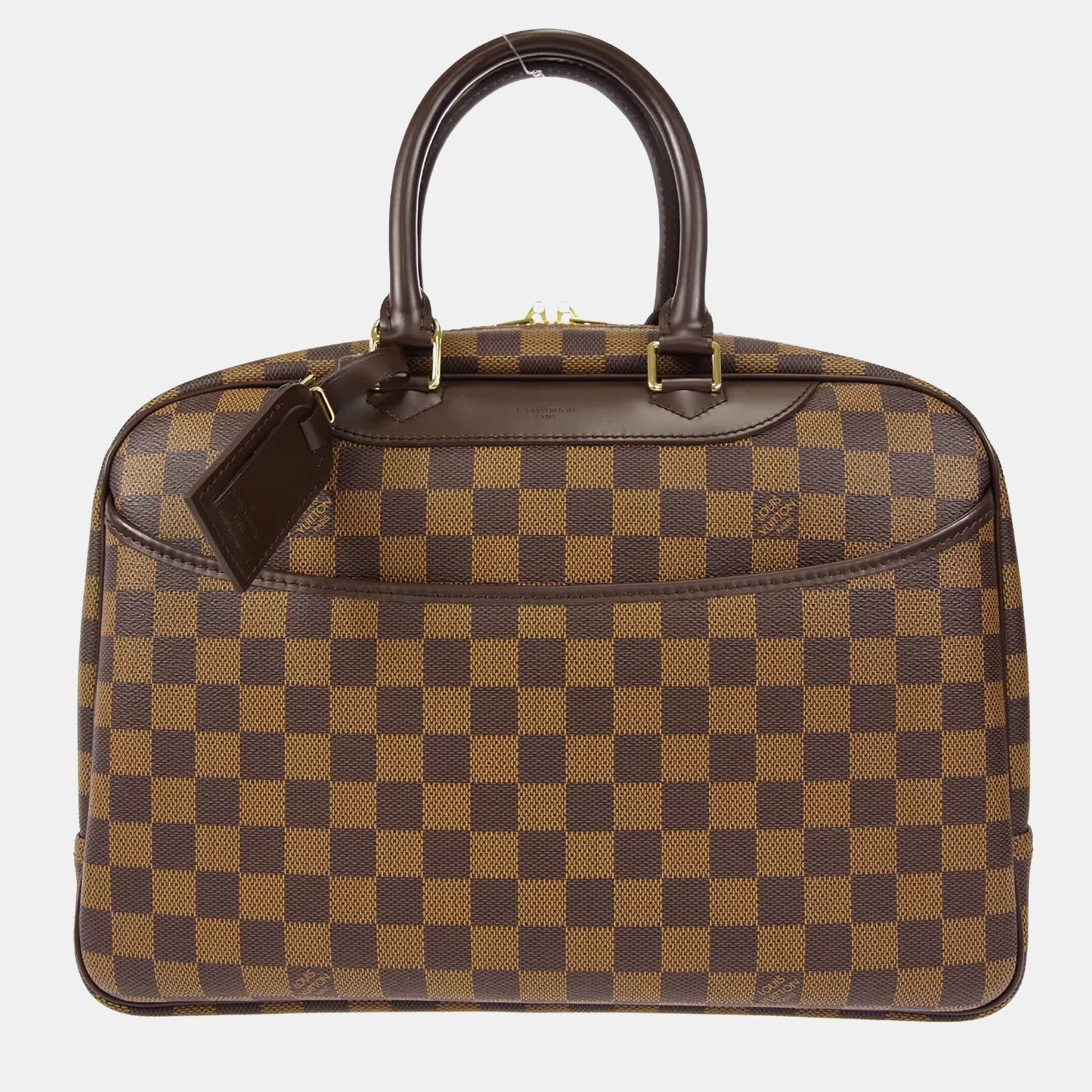 

Louis Vuitton Damier Deauville Bowling Vanity Handbag, Brown