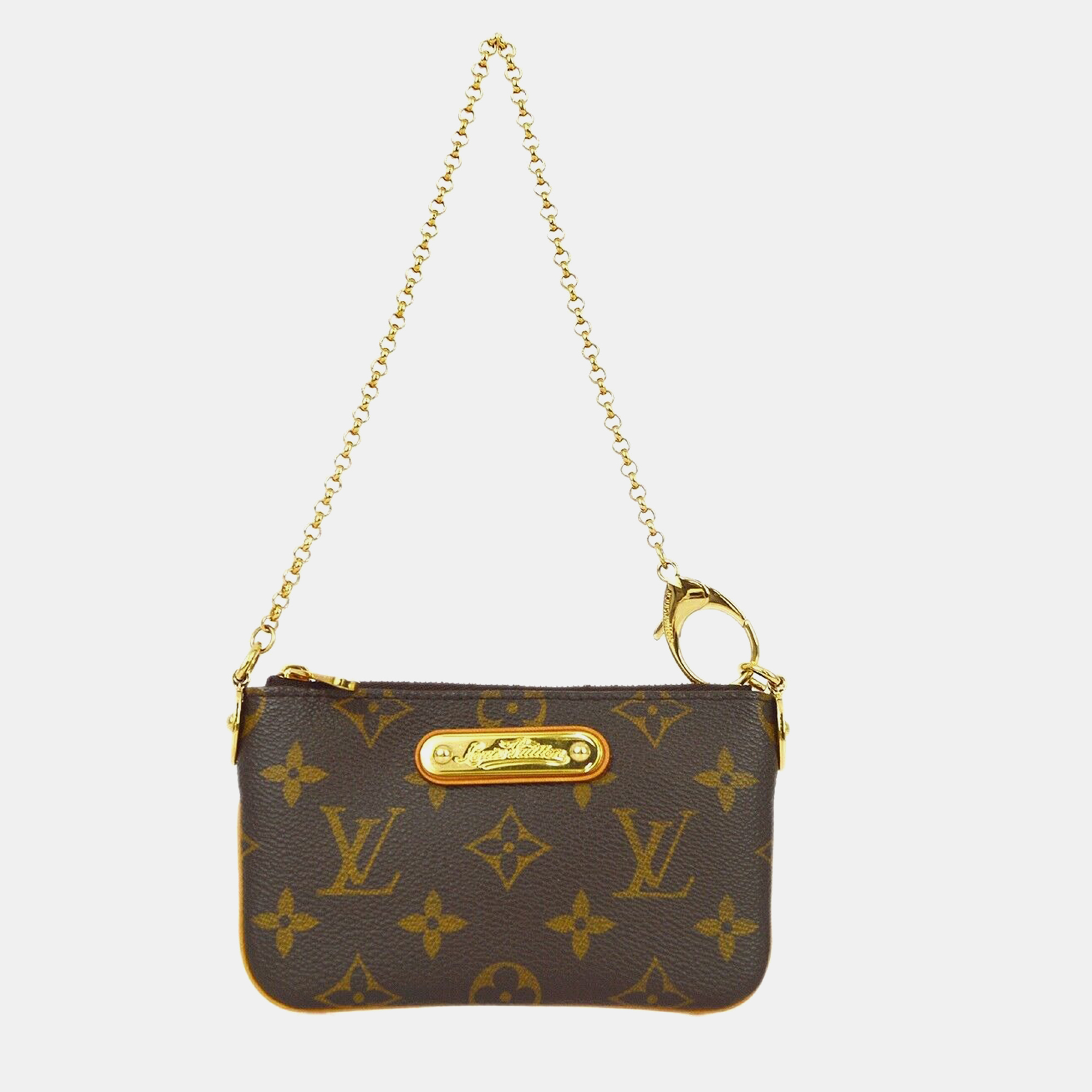 

Louis Vuitton Monogram Pochette Milla PM, Brown