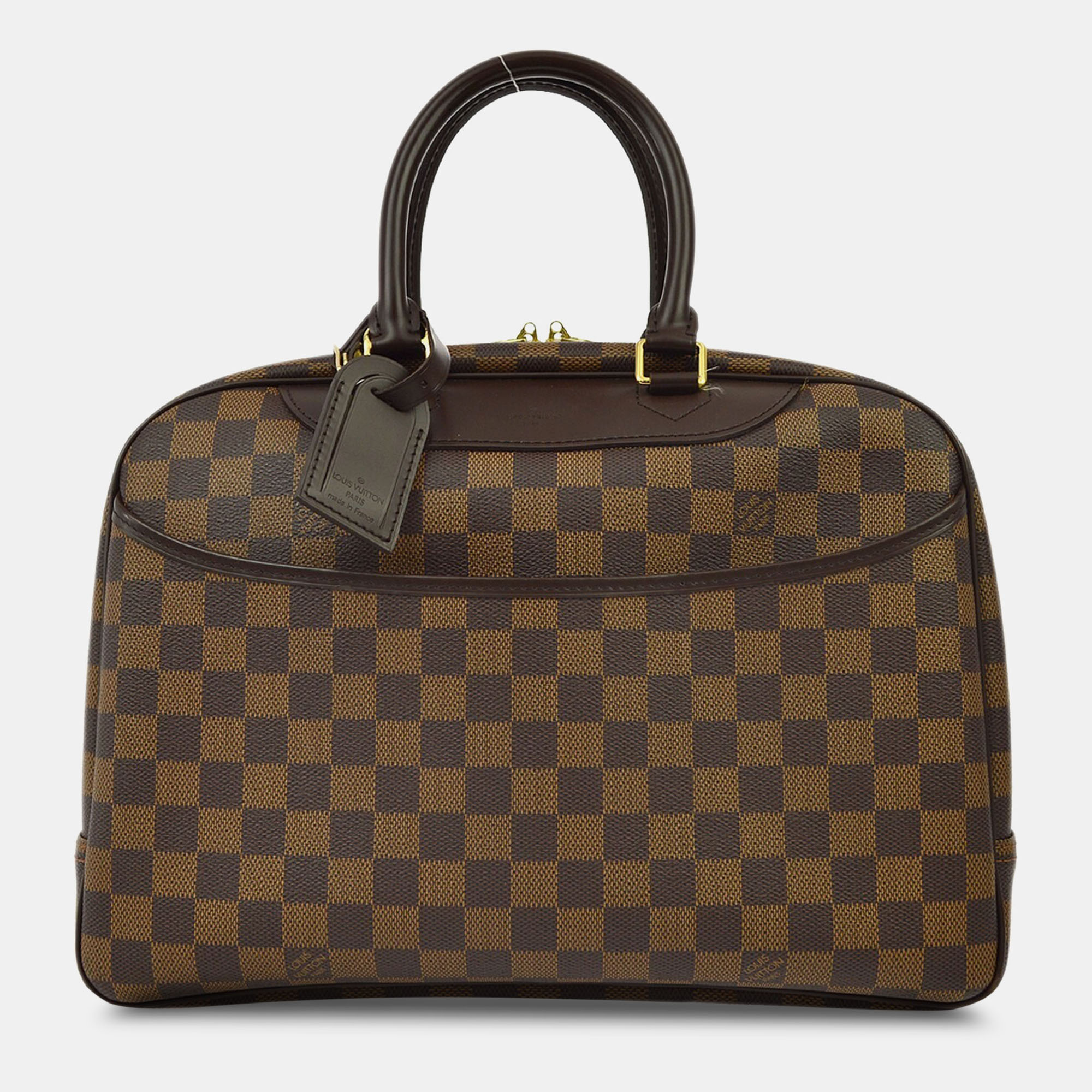 

Louis Vuitton Damier Deauville Bowling Vanity Handbag, Brown