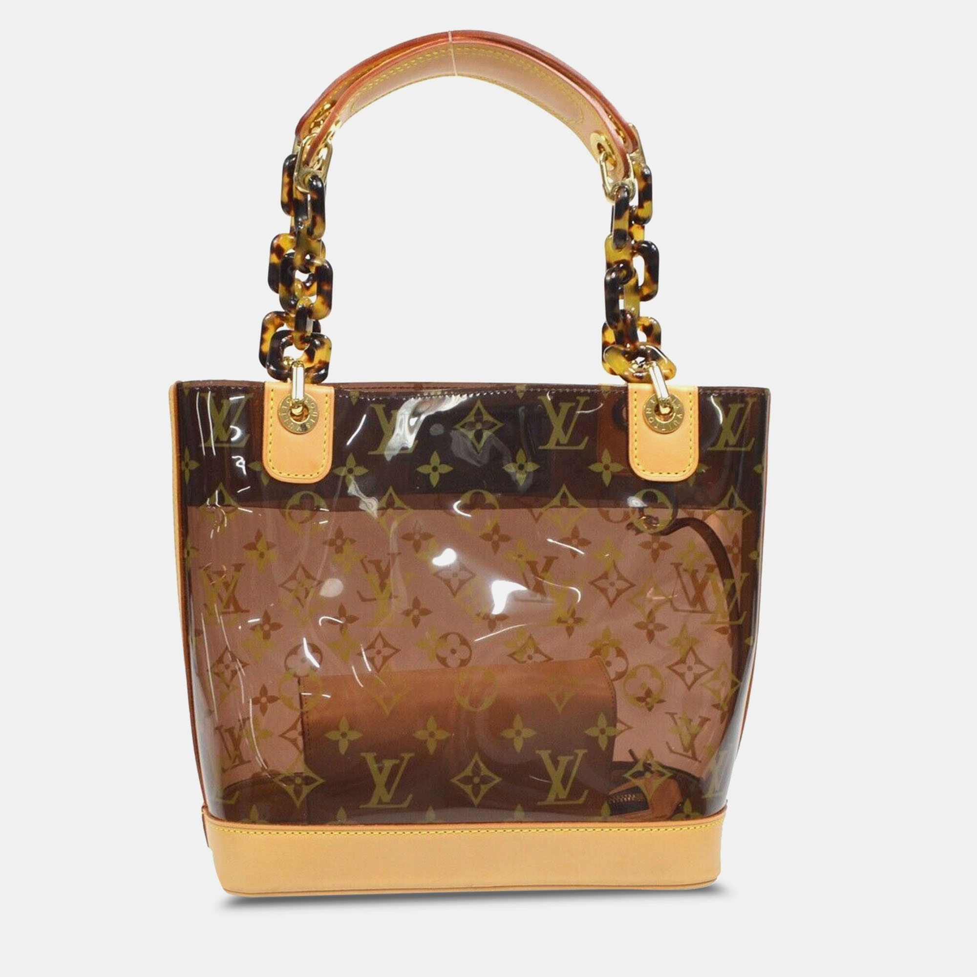 

Louis Vuitton Monogram Vinyl Cabas Ambre Pm Tote Handbag, Brown