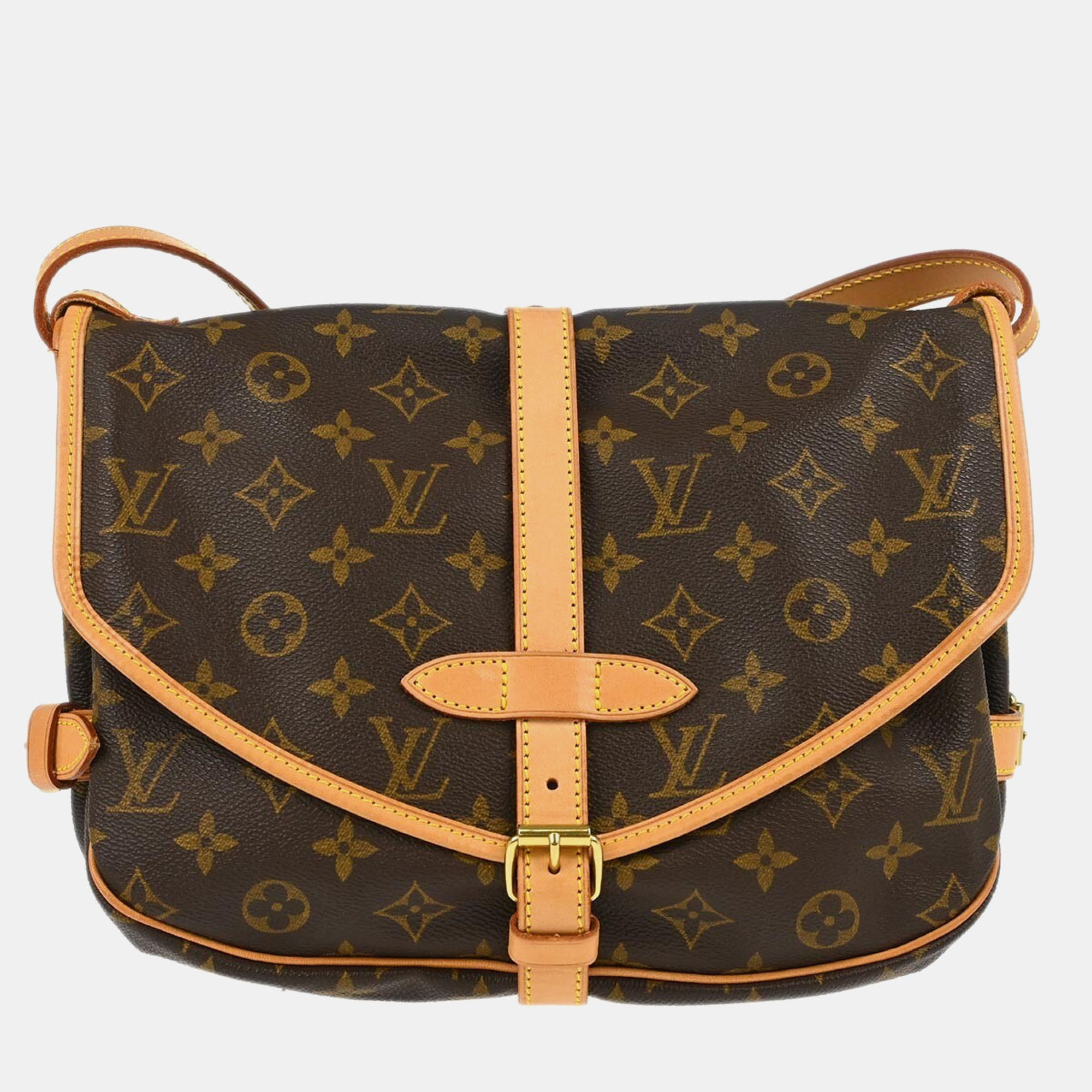 

Louis Vuitton Monogram Saumur 30 Messenger Shoulder Bag, Brown