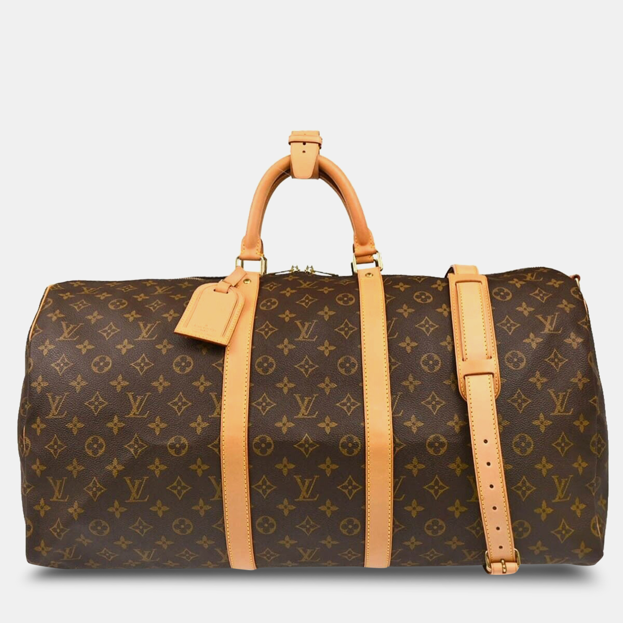 

Louis Vuitton Monogram Keepall Bandouliere 55 Duffle Bag, Brown