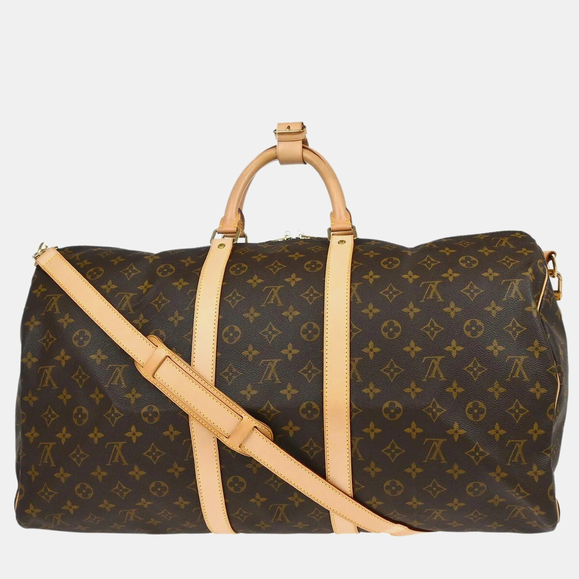 

Louis Vuitton Monogram Keepall Bandouliere 55 Duffle Bag, Brown