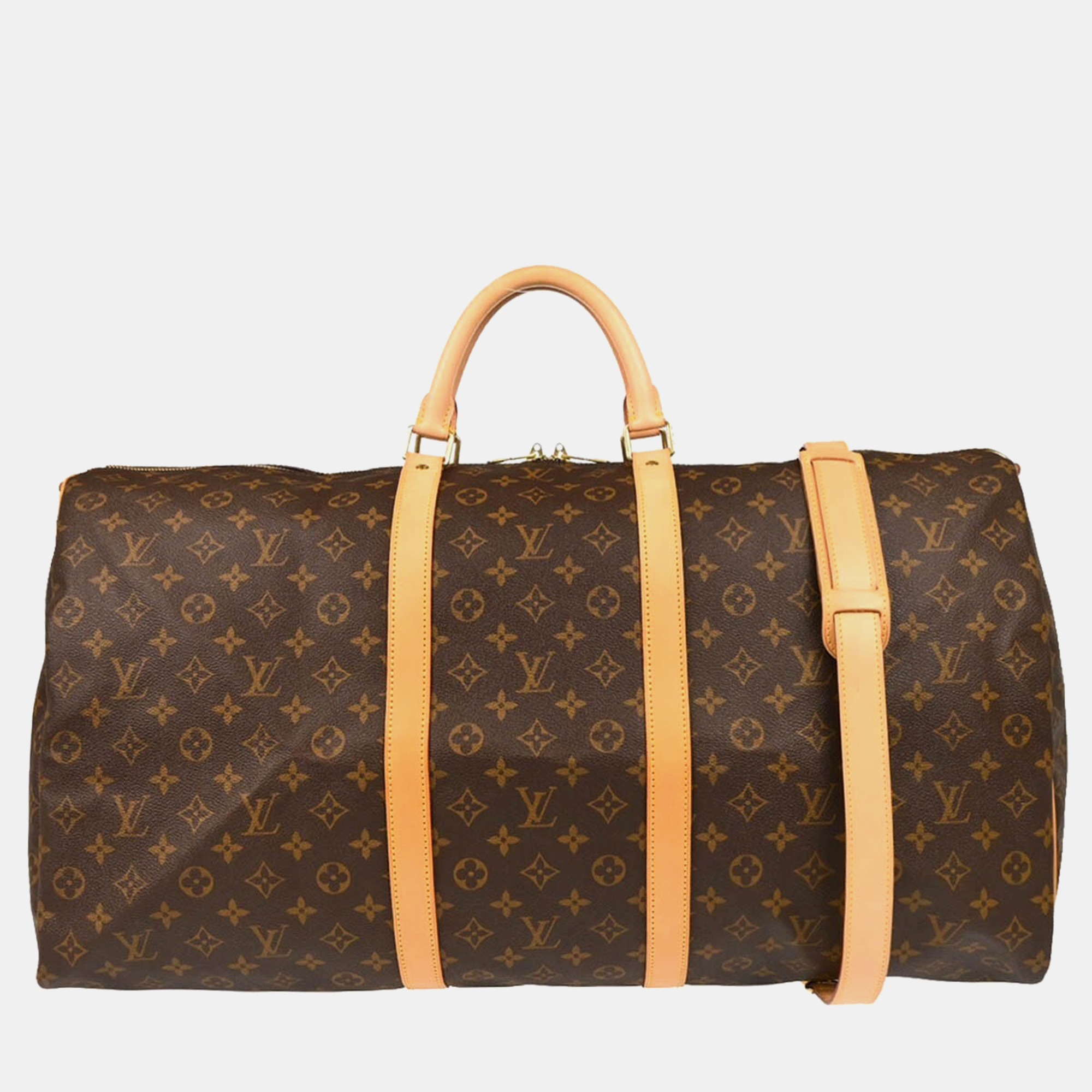 

Louis Vuitton Monogram Keepall Bandouliere 60 Duffle Bag, Brown