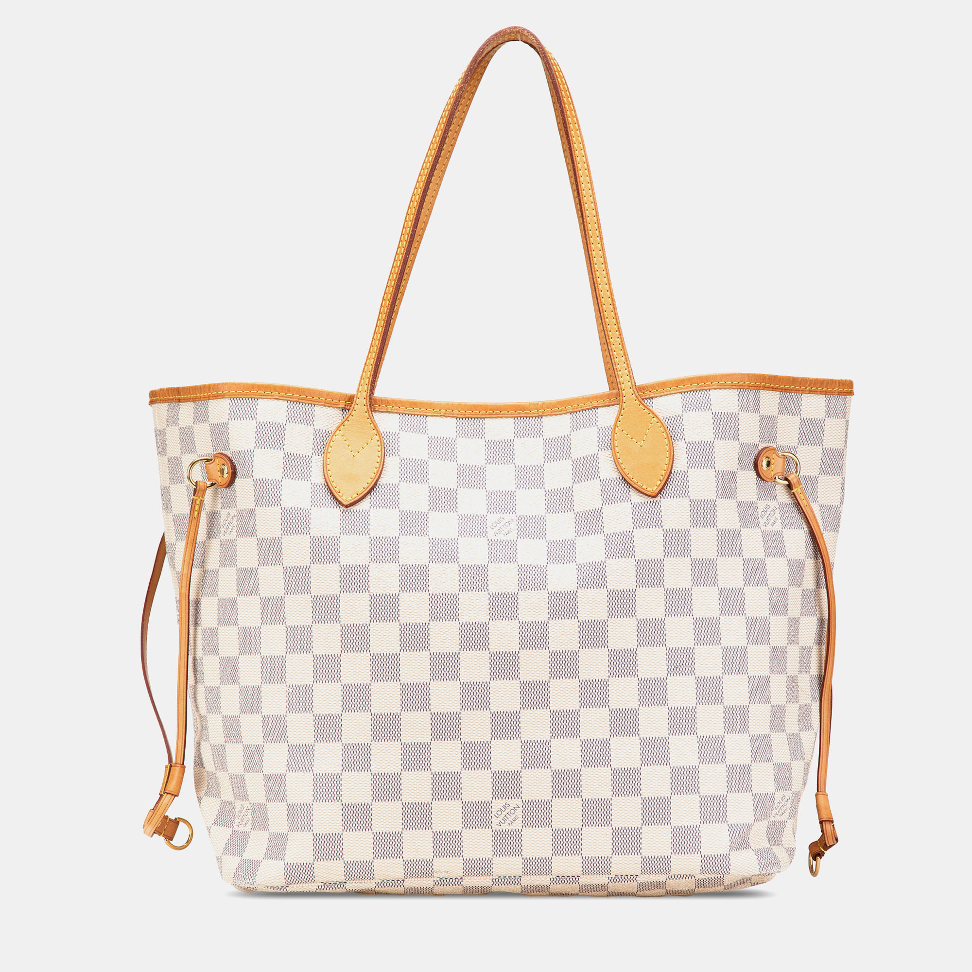 

Louis Vuitton White Damier Azur Neverfull MM