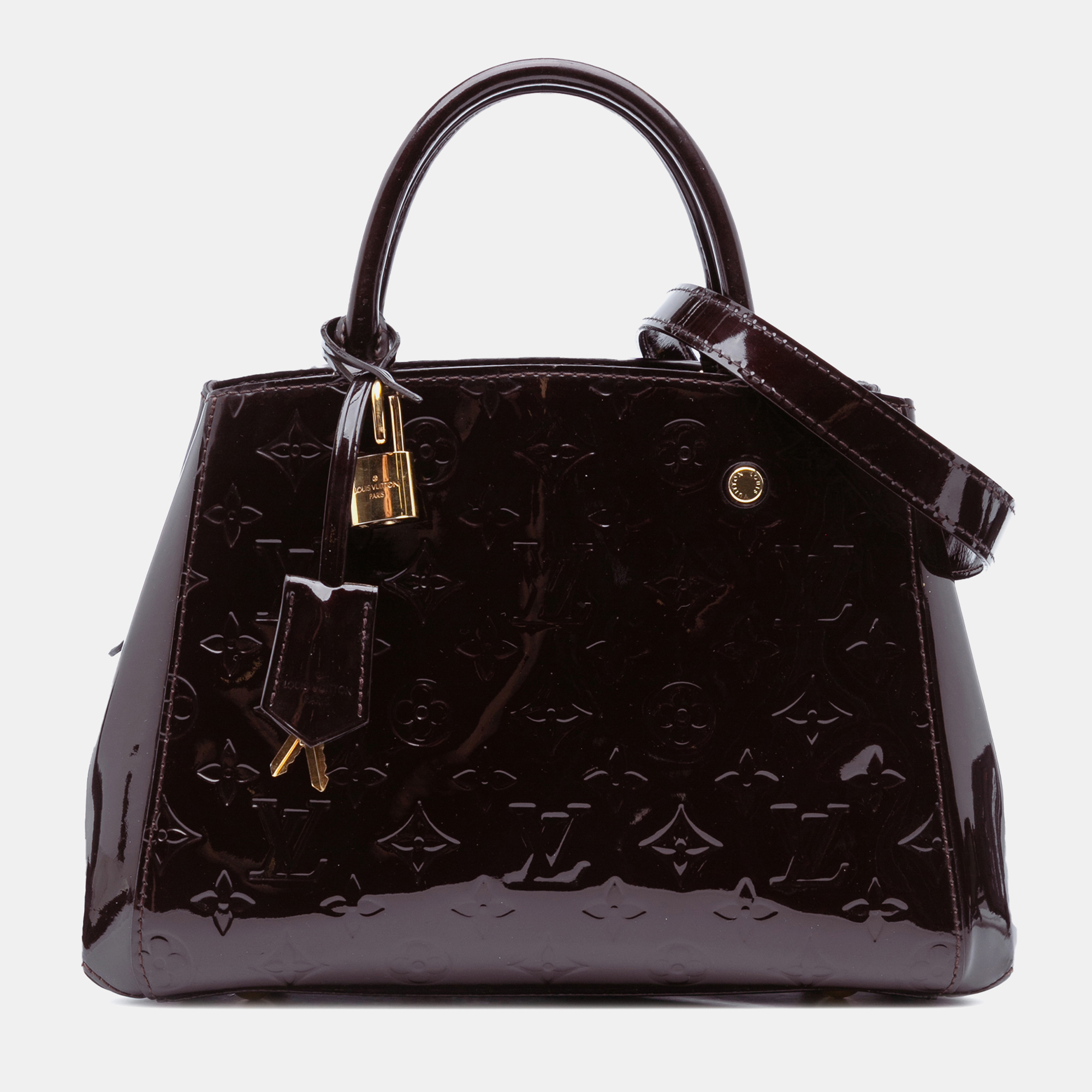 

Louis Vuitton Purple Monogram Vernis Montaigne BB