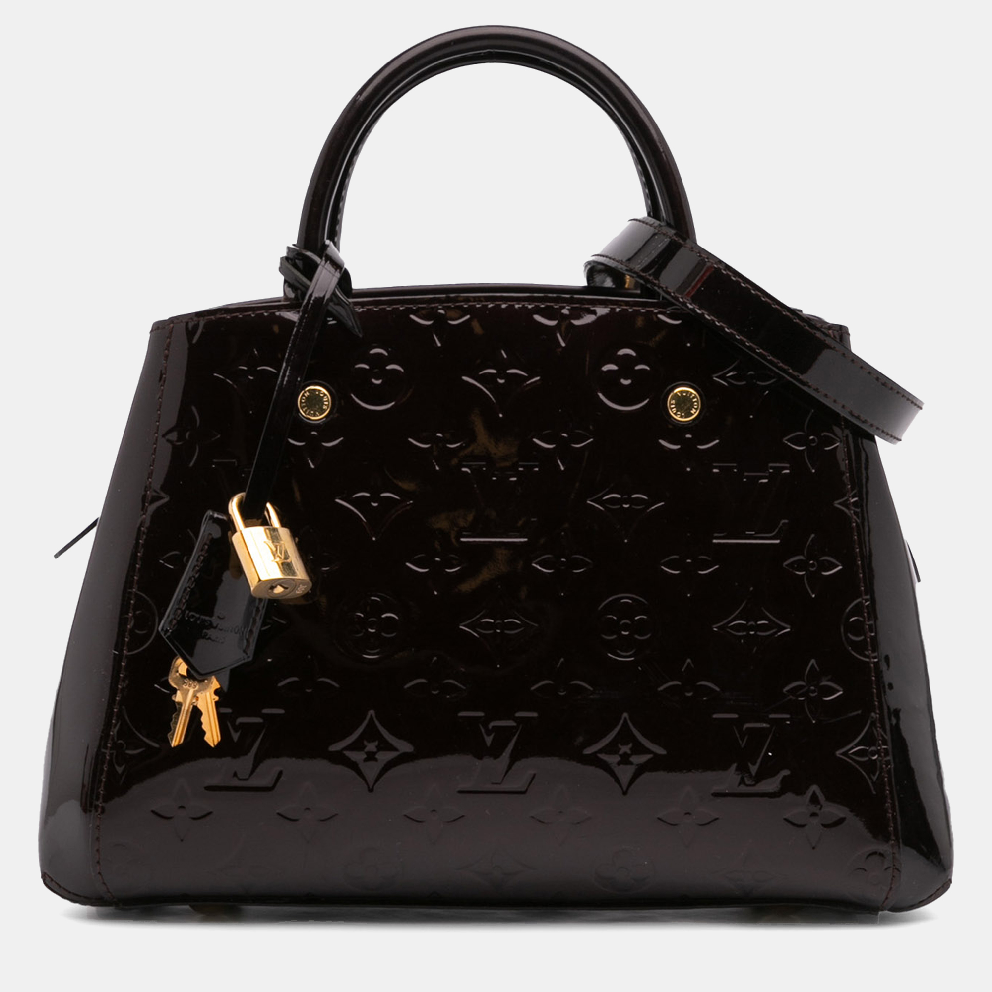 

Louis Vuitton Purple Monogram Vernis Montaigne BB