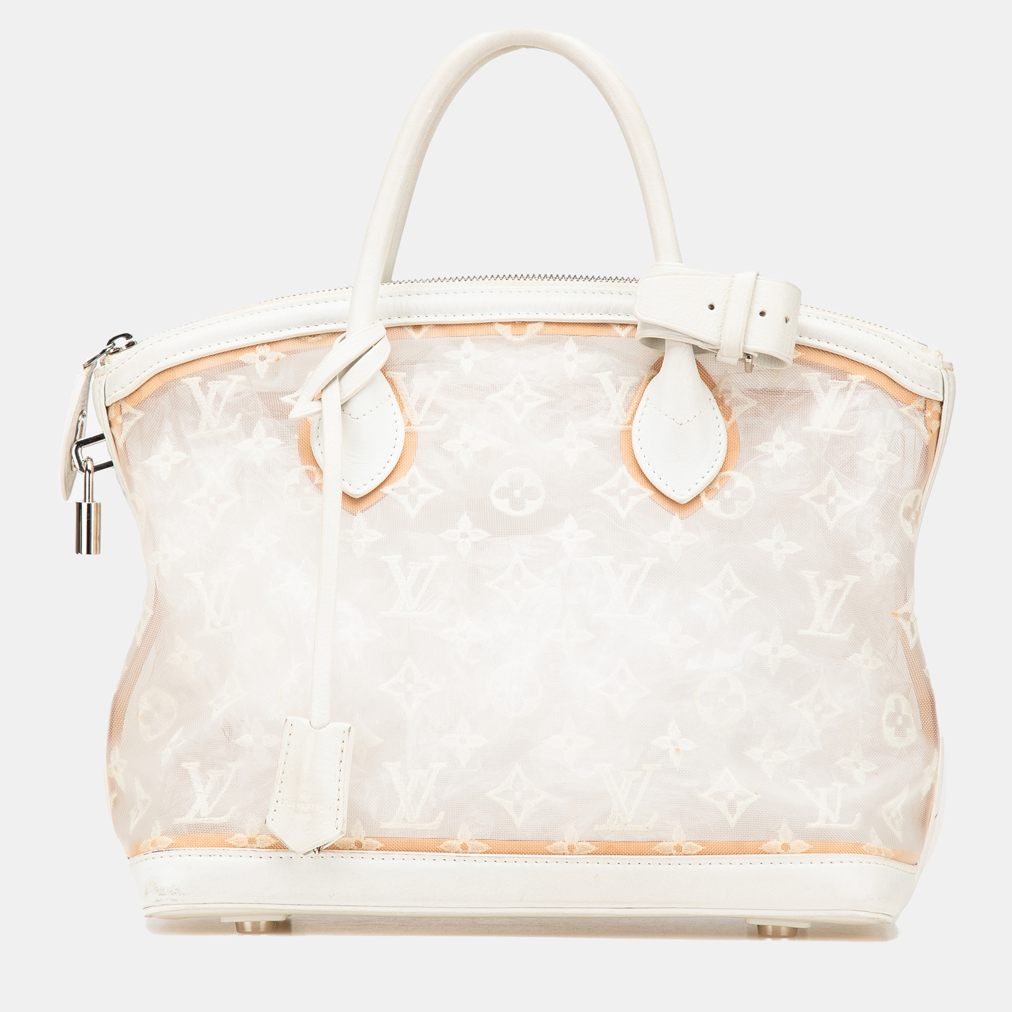 

Louis Vuitton White Limited Edition Monogram Transparence Lockit