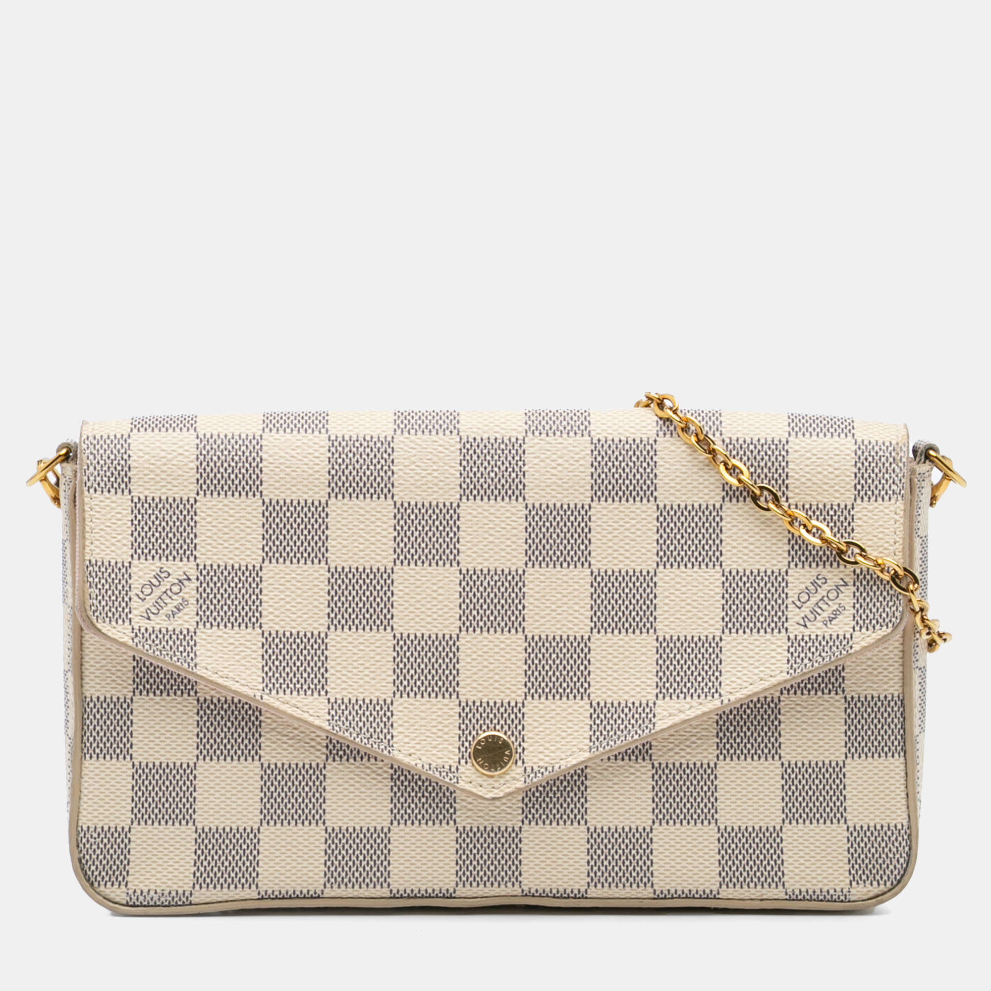 

Louis Vuitton Blue White Damier Azur Pochette Felicie