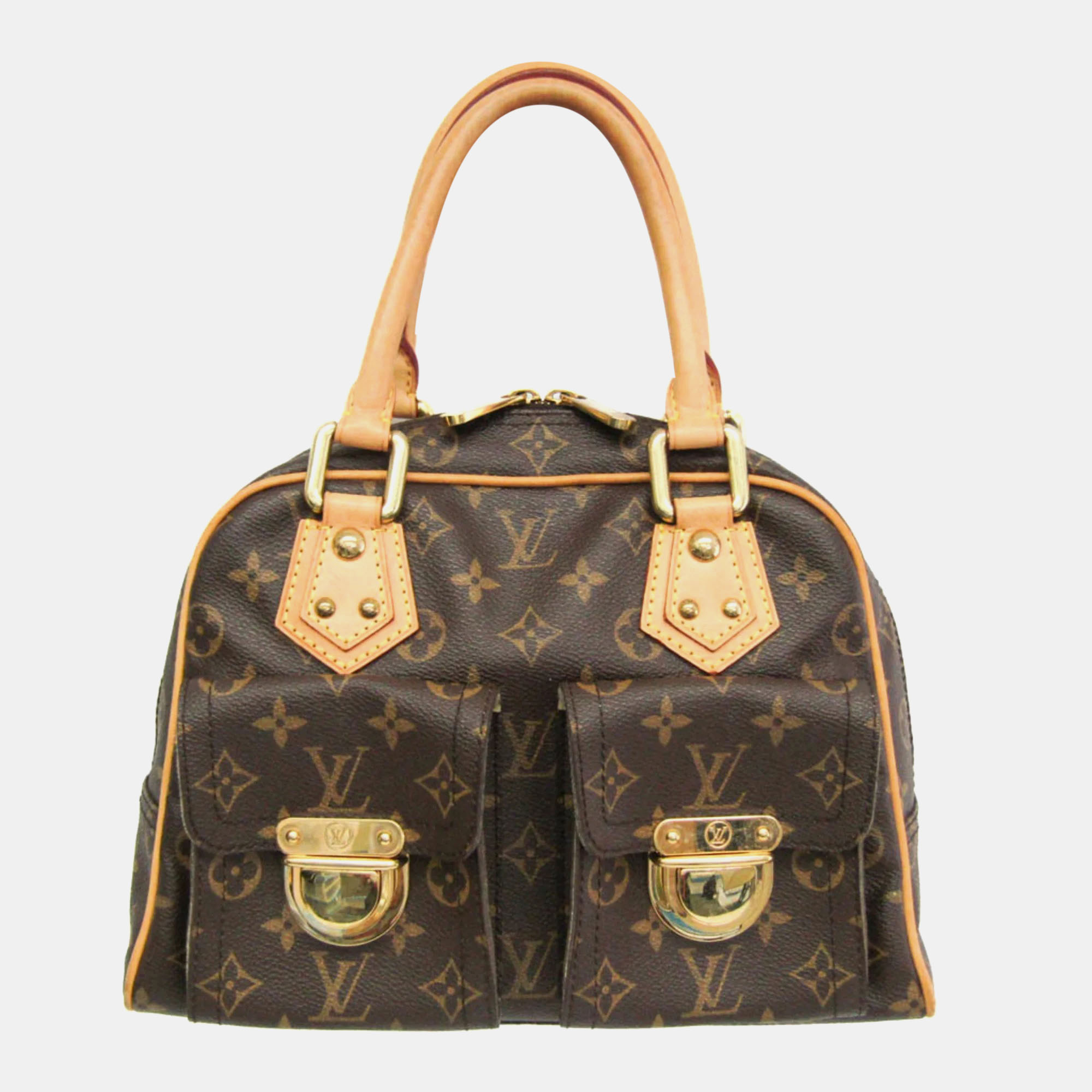 

Louis Vuitton Monogram Manhattan PM Handbag Monogram, Brown
