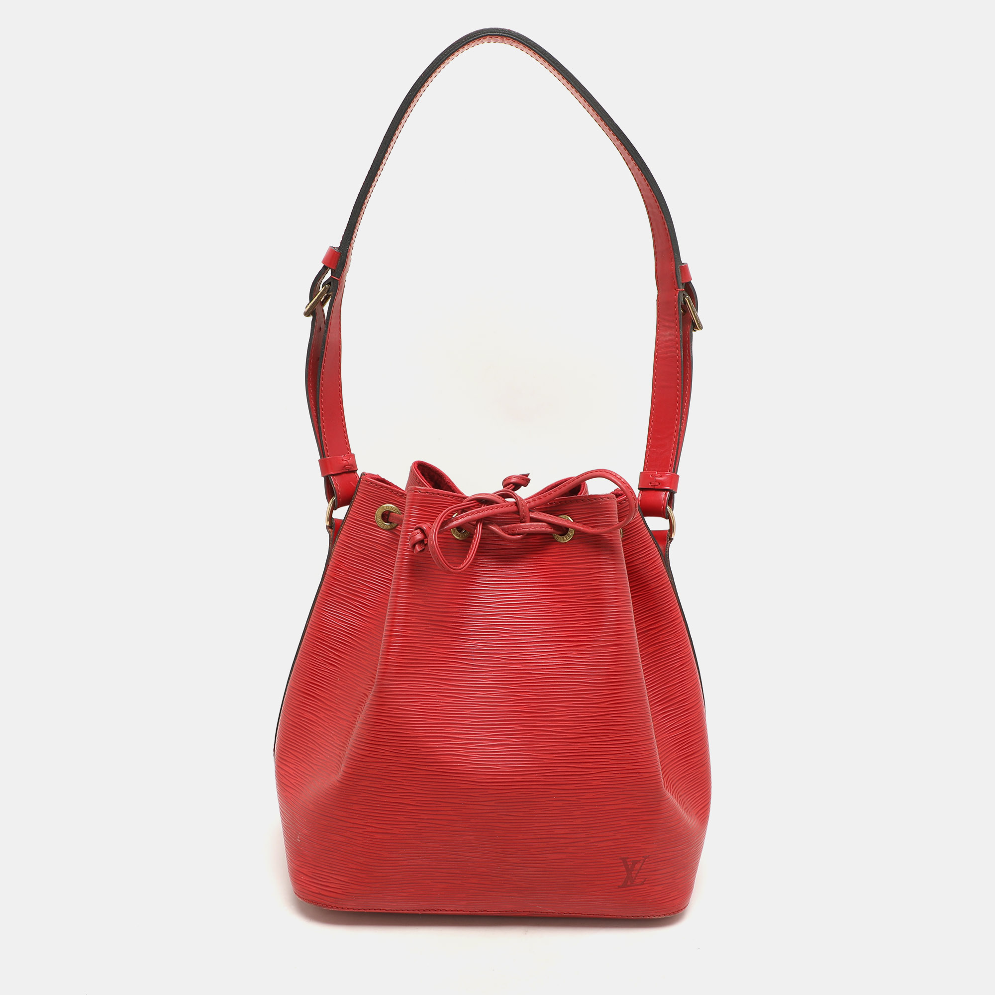 

Louis Vuitton Red Epi Leather Petit Noe Bag