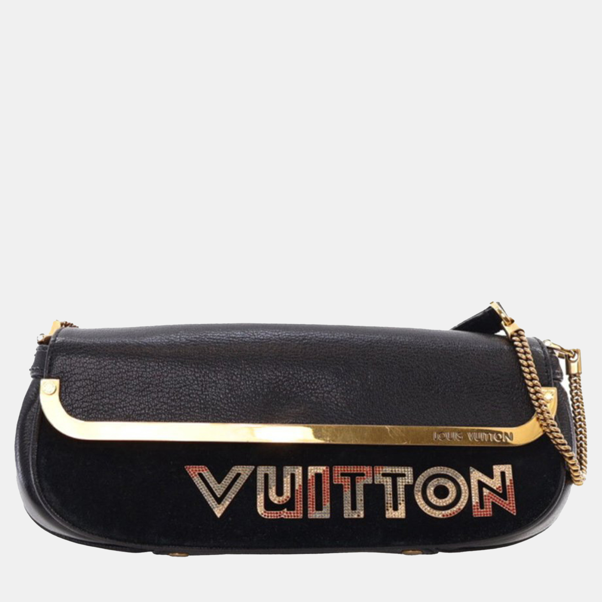 

Louis Vuitton Black Suede and Goatskin Avant Garde Pochette