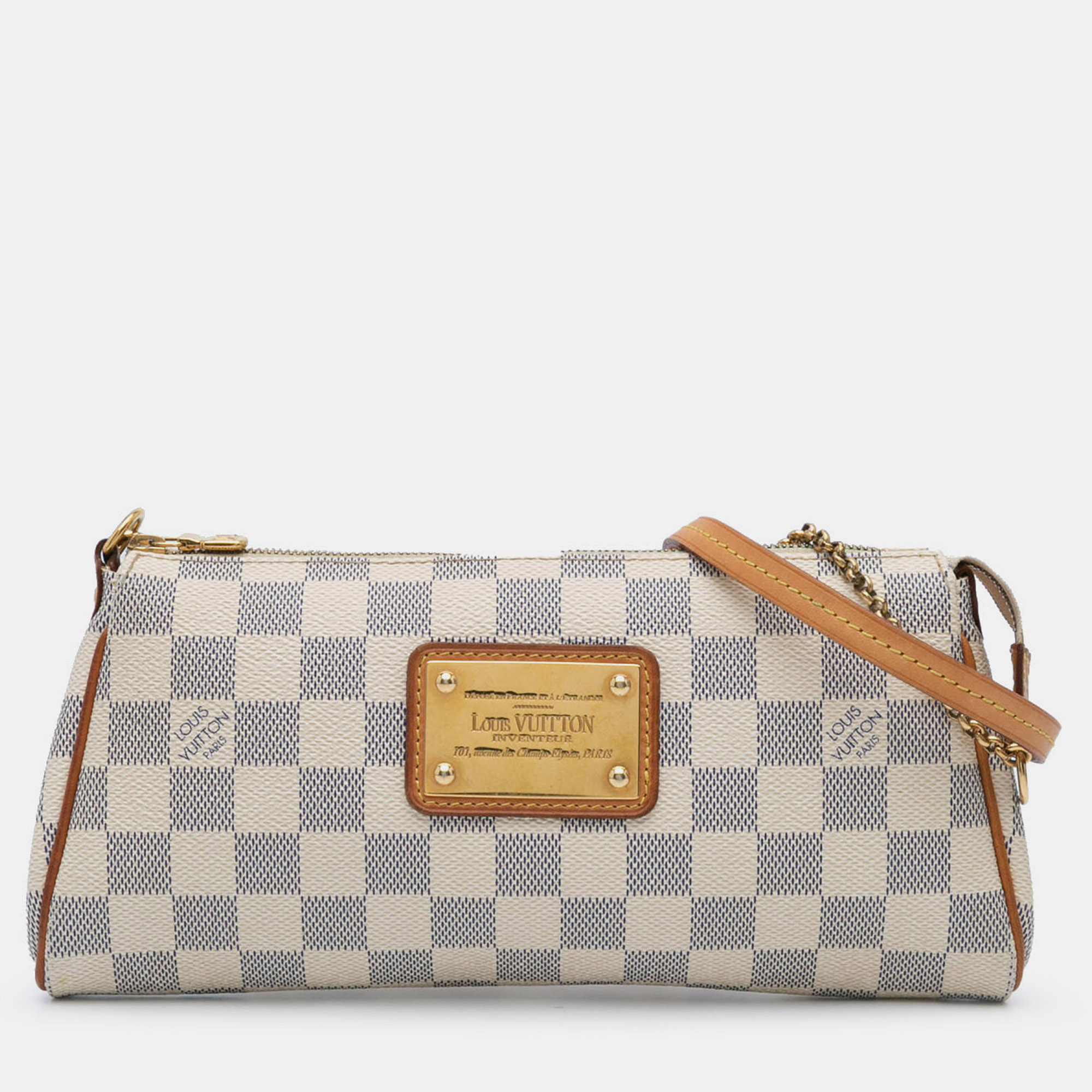 

Louis Vuitton White Damier Azur Eva