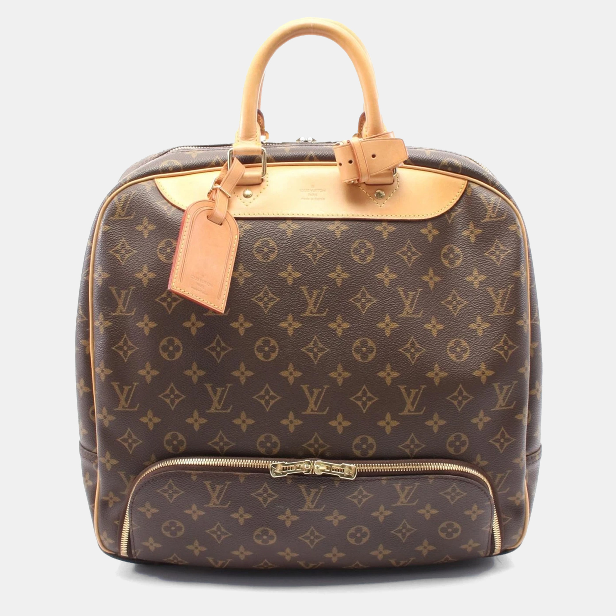 

Louis Vuitton Evasion Hand Bag Monogram Canvas Leather Brown
