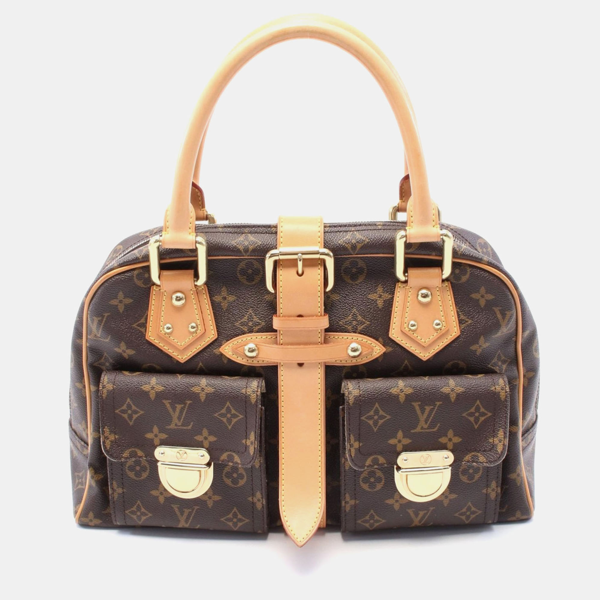 

Louis Vuitton Manhattan Gm Hand Bag Monogram Leather Brown